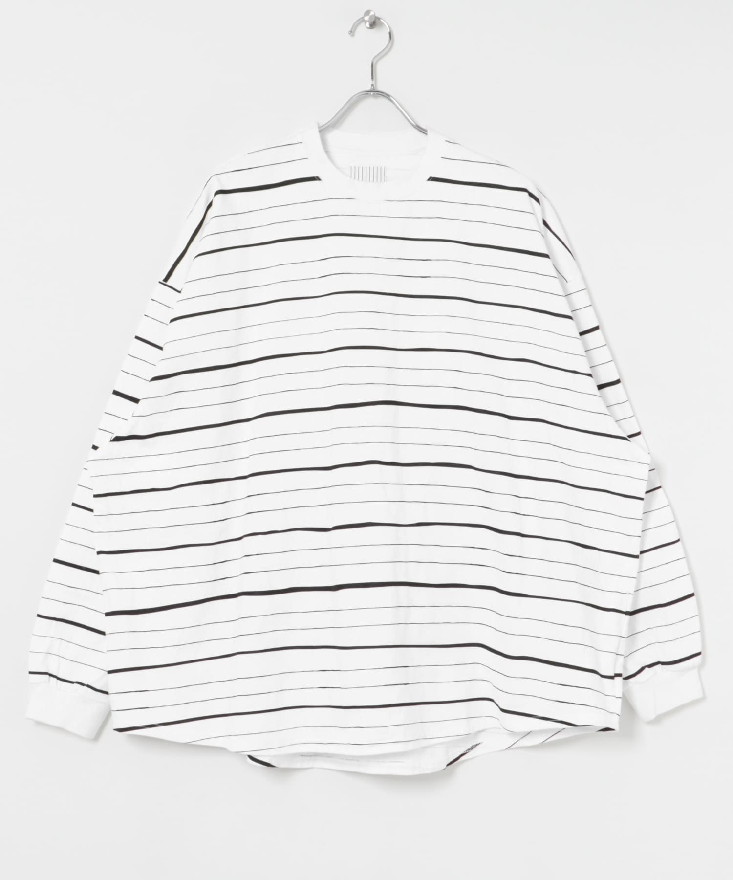 SFC　SUPER BIG MIX SIDE STRIPES LS TEE Wht/Blk L