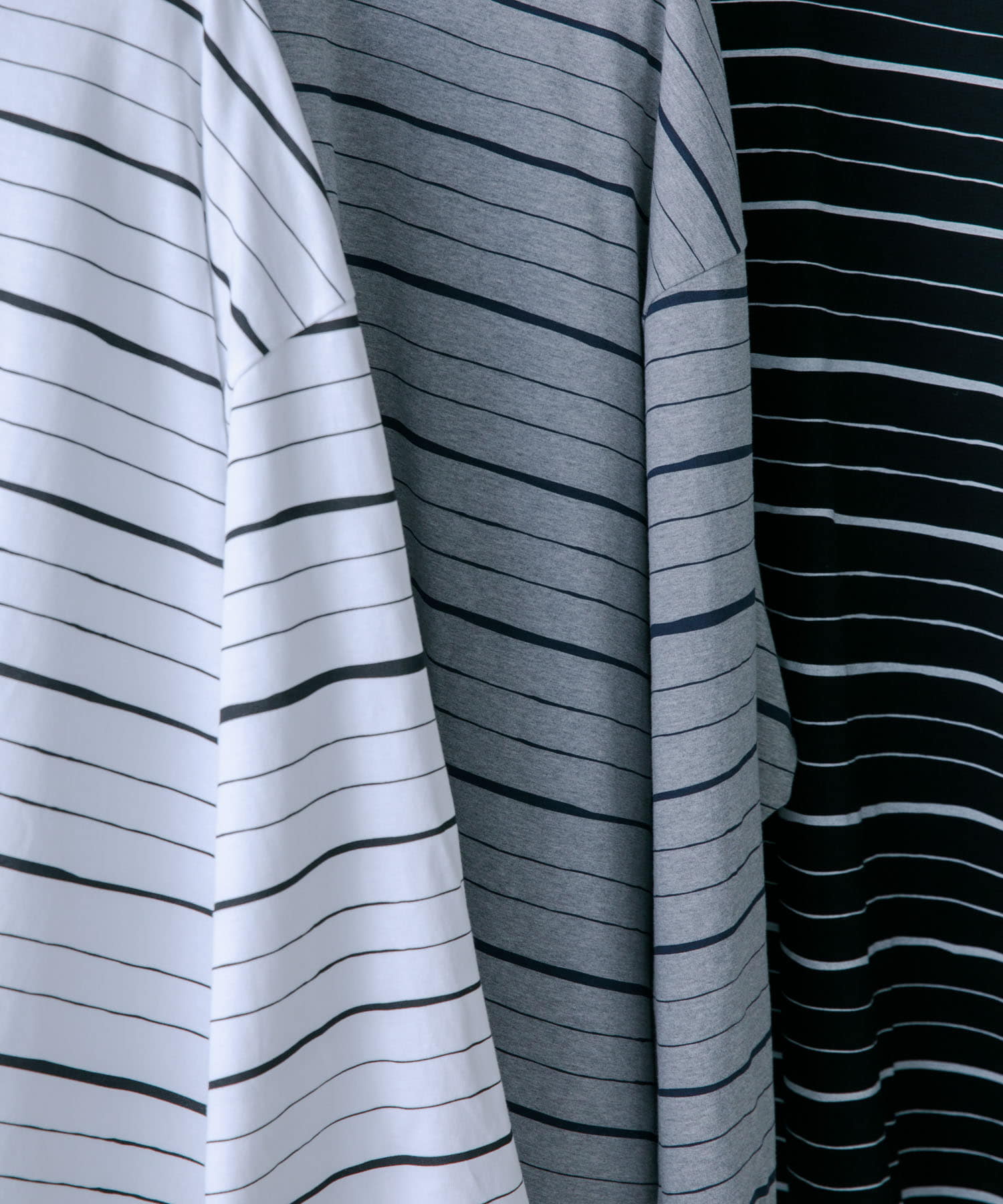 SFC　SUPER BIG MIX SIDE STRIPES LS TEE Wht/Blk L