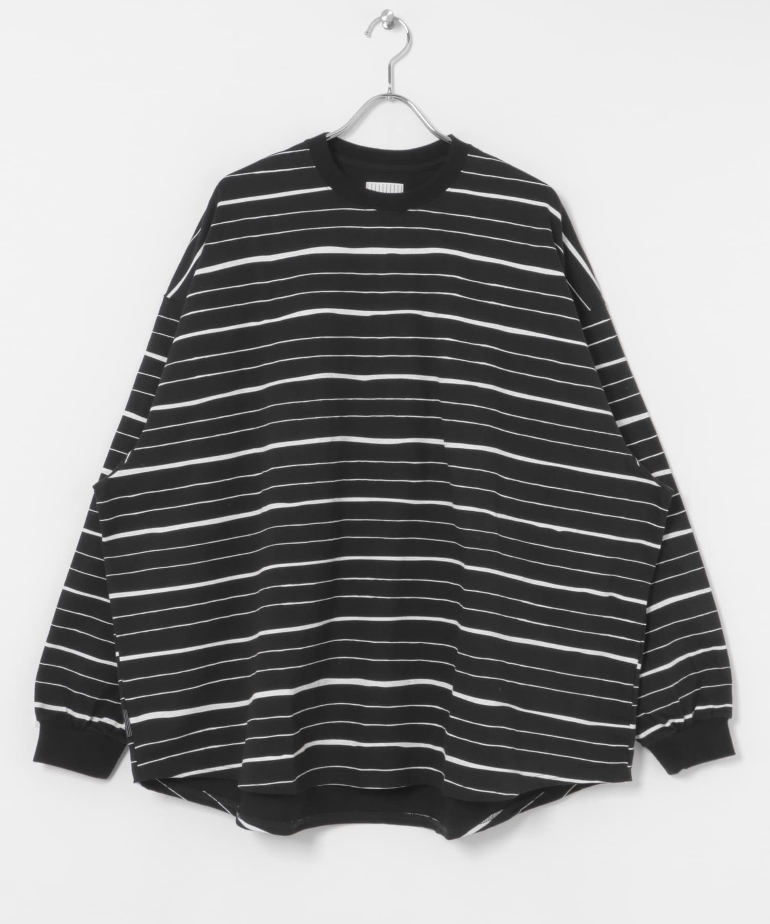 SFC　SUPER BIG MIX SIDE STRIPES LS TEE Blk/Wht L