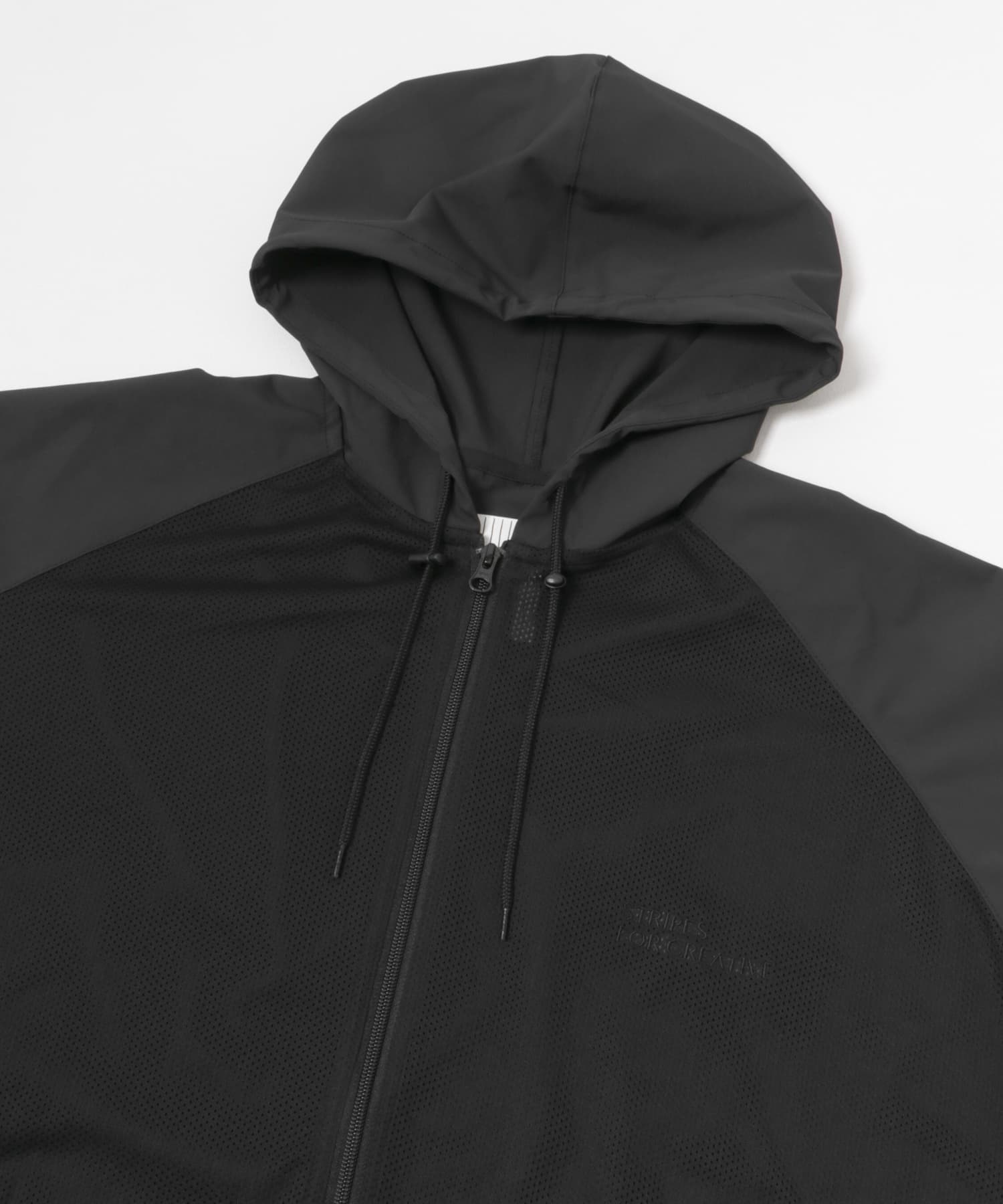 SFC　MESH SPORTY HOODIE Black L