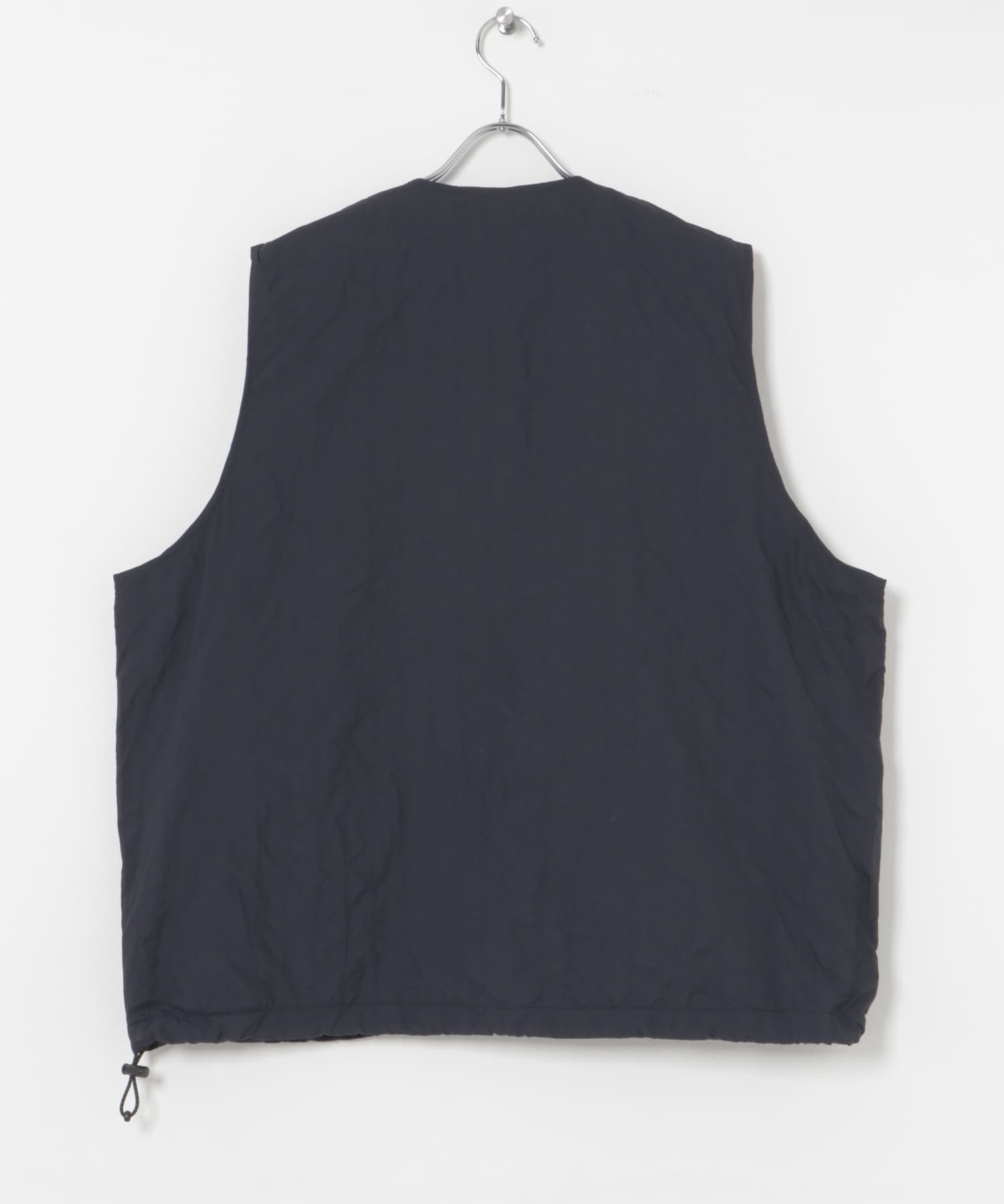 SFC　STITCHED  ZIP VEST Navy L