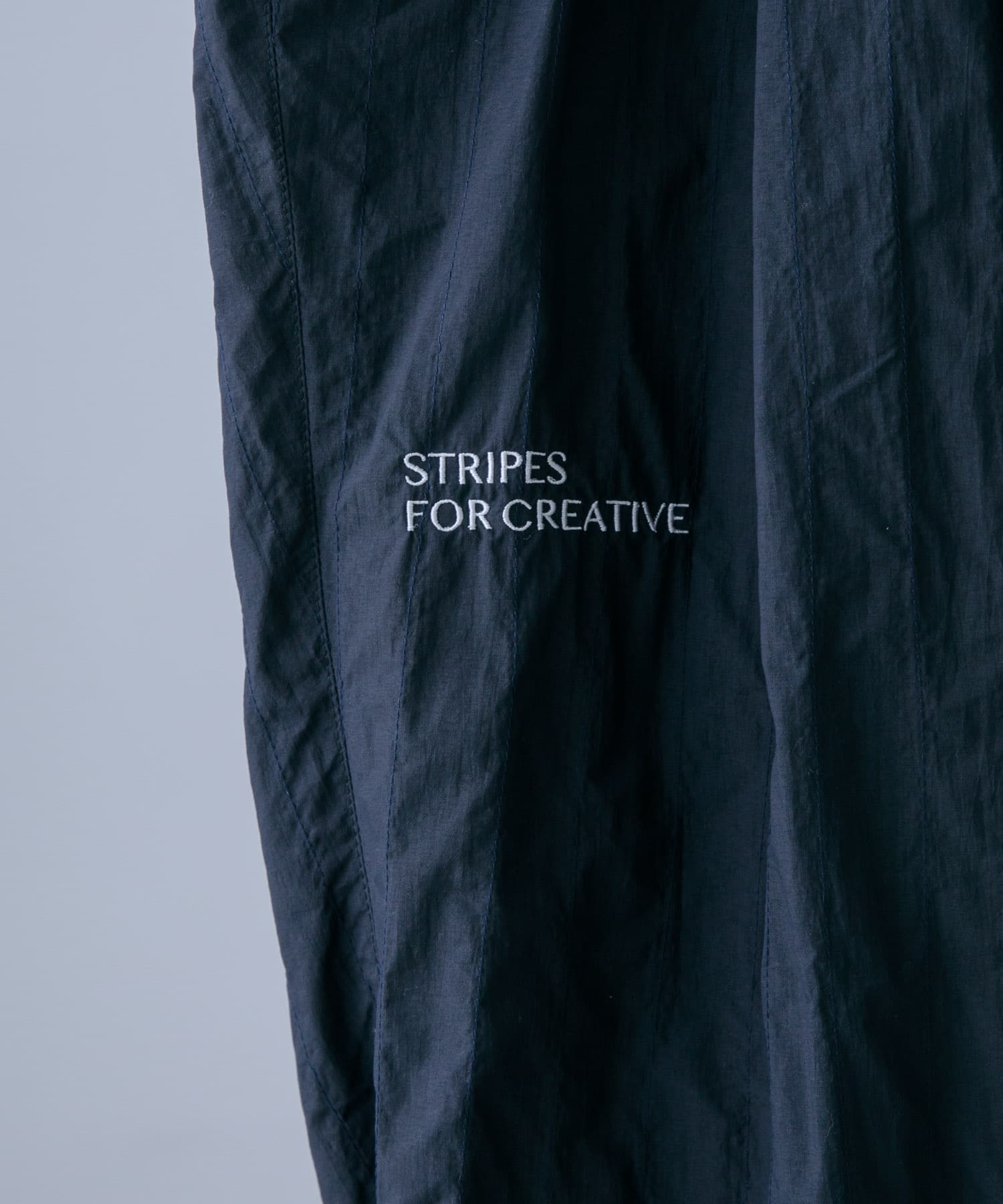 SFC　STITCHED WIDE TAPERED EASY PANTS Navy M