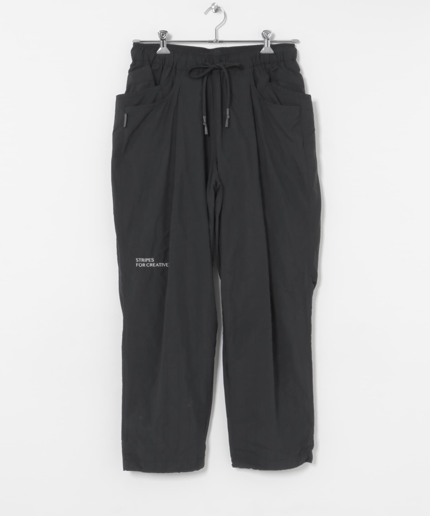 SFC　STITCHED WIDE TAPERED EASY PANTS Black M