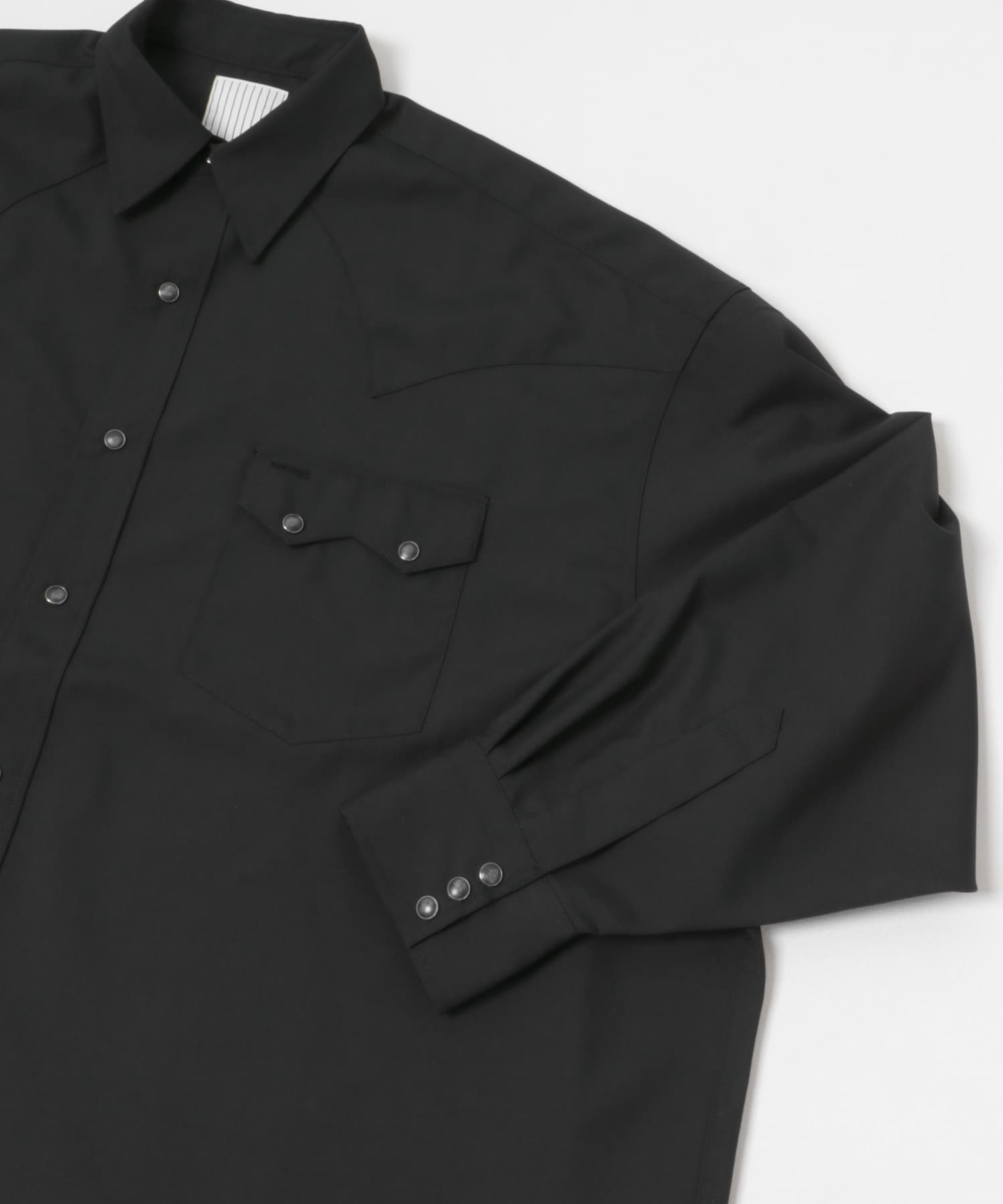 SFC　SUMMER WOOL SHIRT Black L