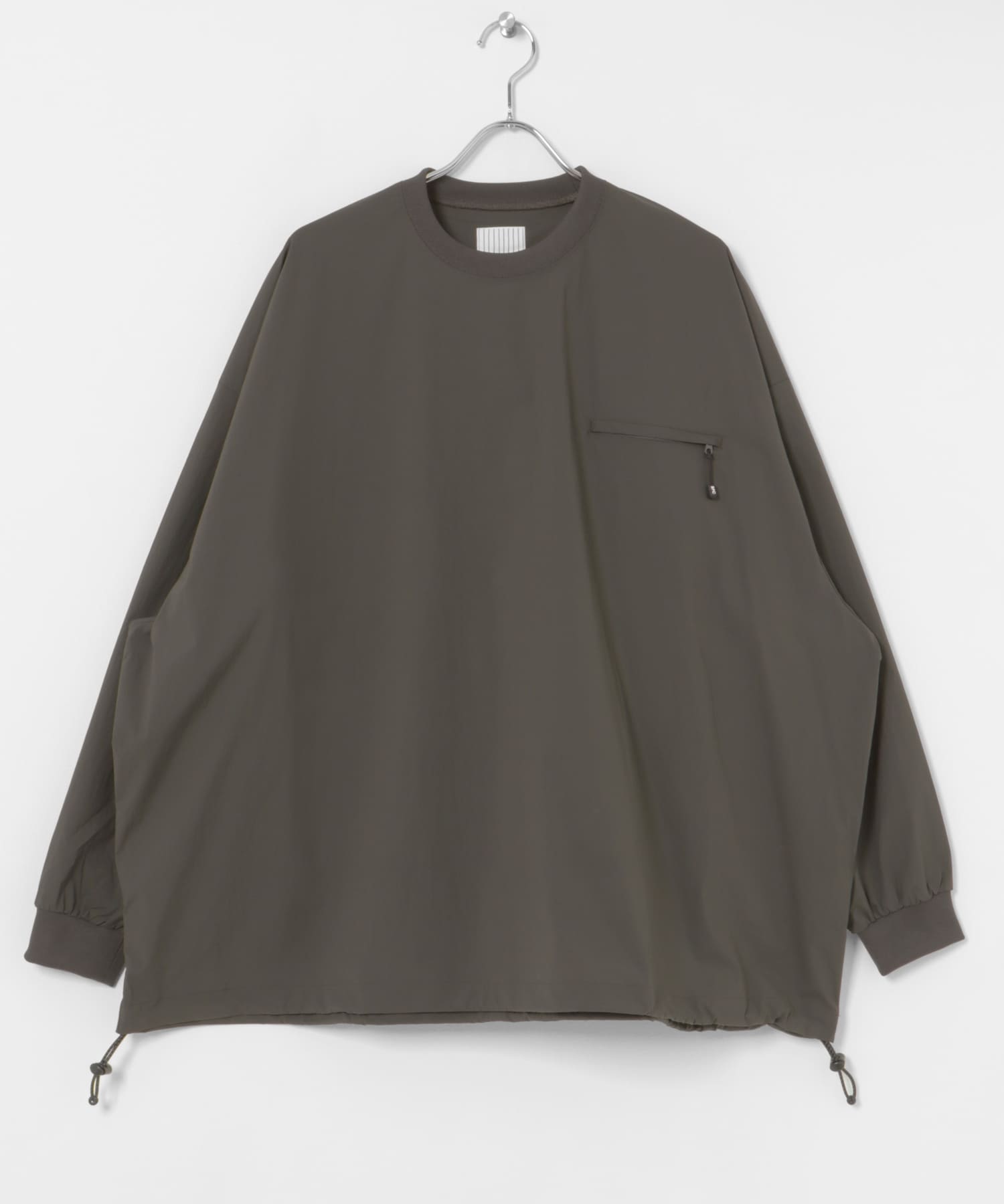 SFC　TECH POCKET NYLON LS TEE D Grey L