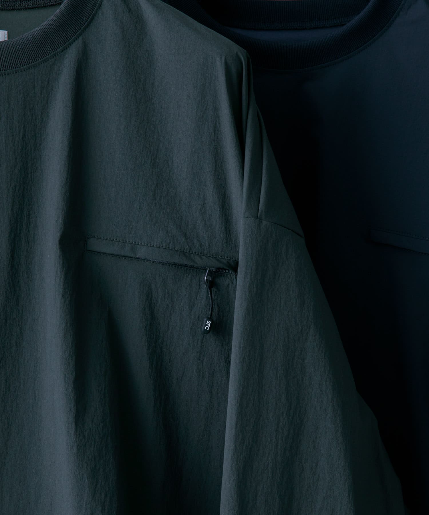 SFC　TECH POCKET NYLON LS TEE D Grey L