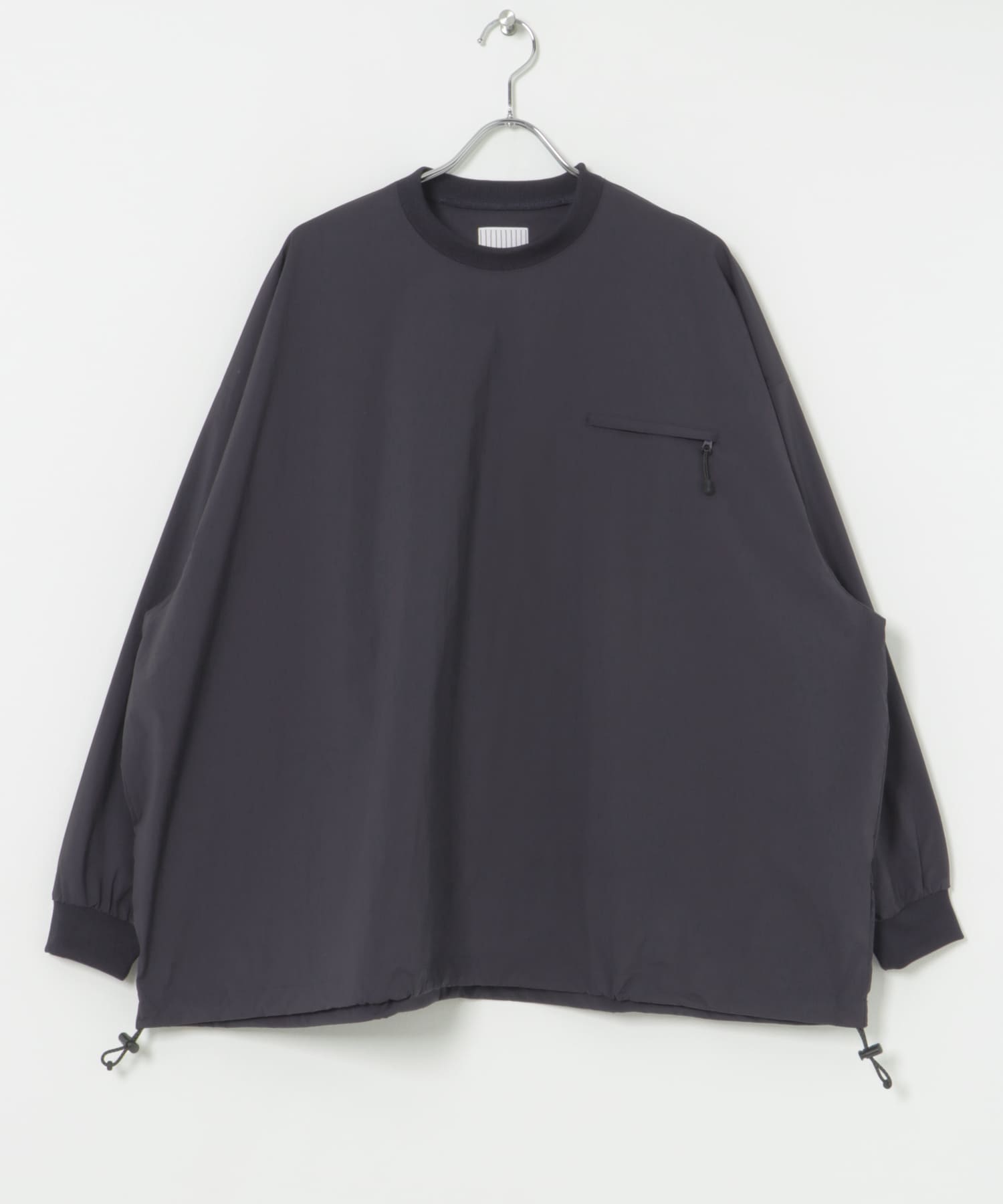 SFC　TECH POCKET NYLON LS TEE Navy L