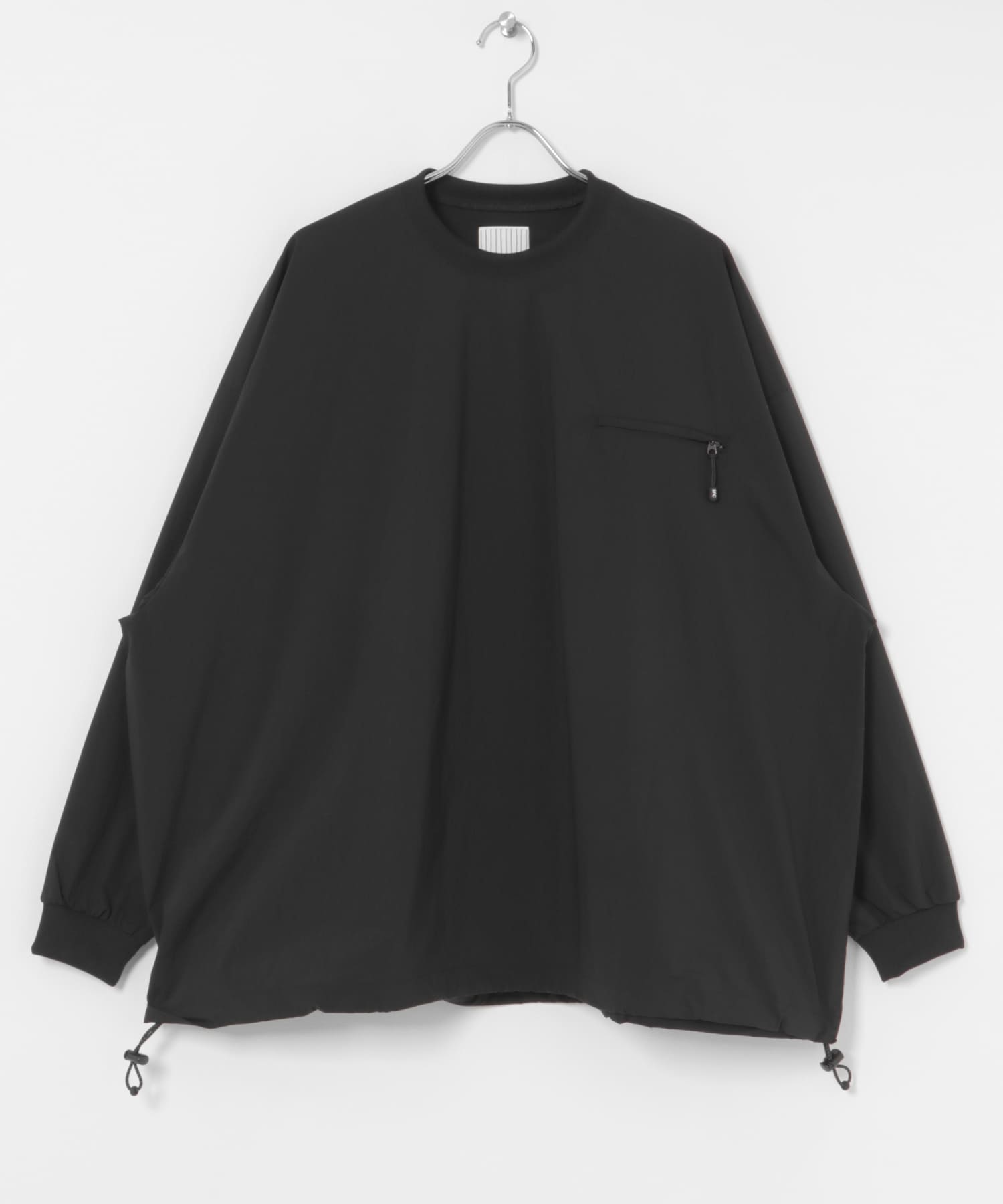 SFC　TECH POCKET NYLON LS TEE Black L