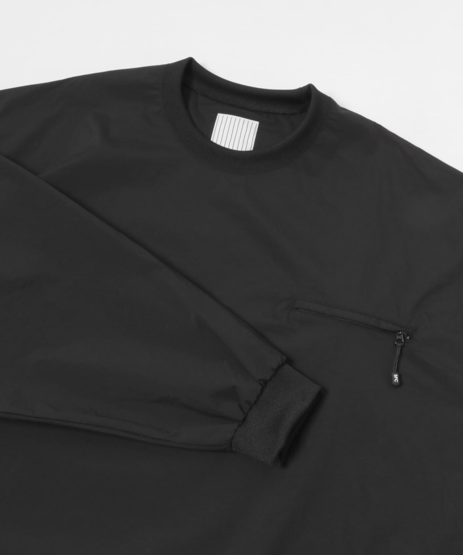 SFC　TECH POCKET NYLON LS TEE Black L