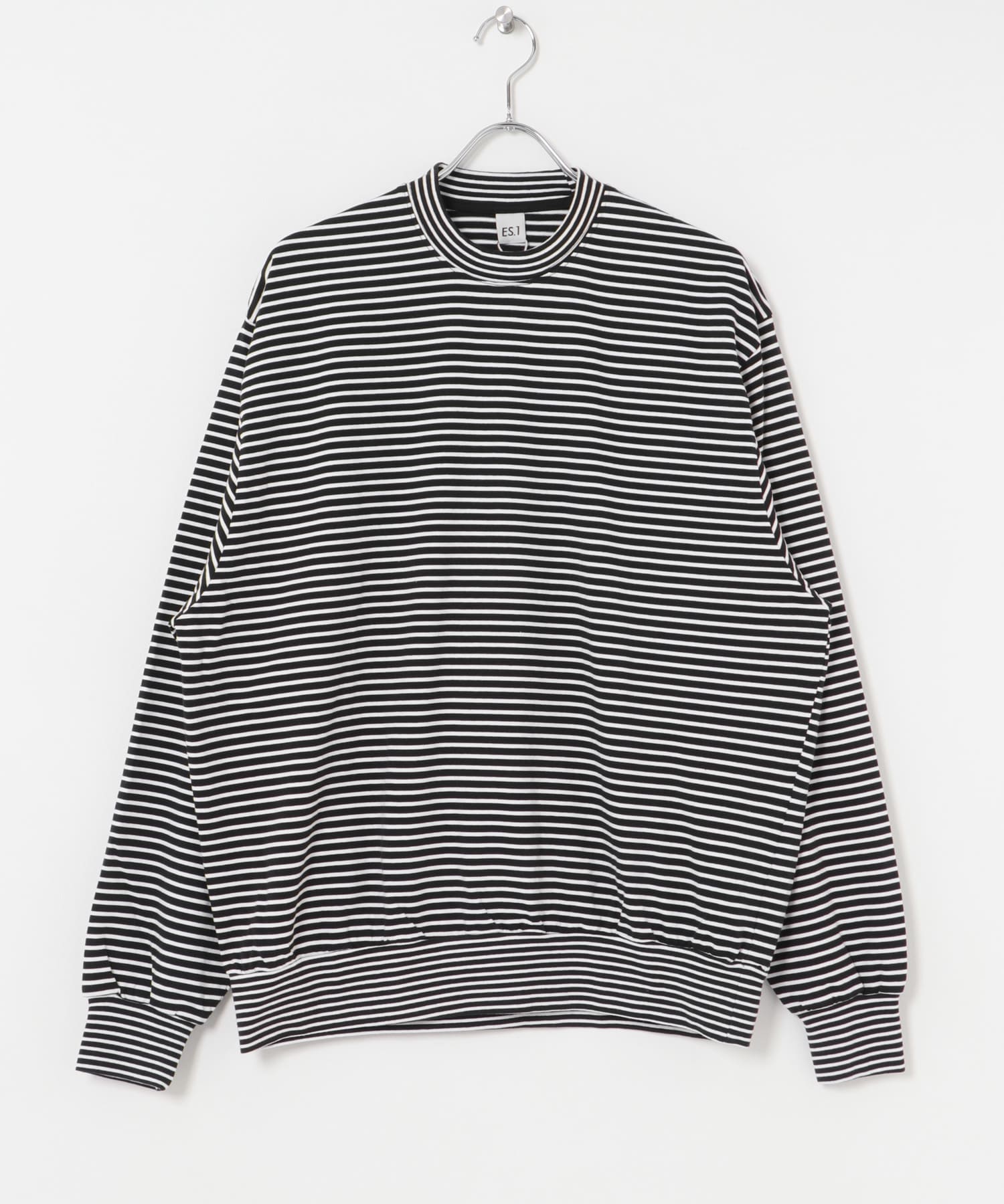 ES.1　Border LS T-Shirt Black L