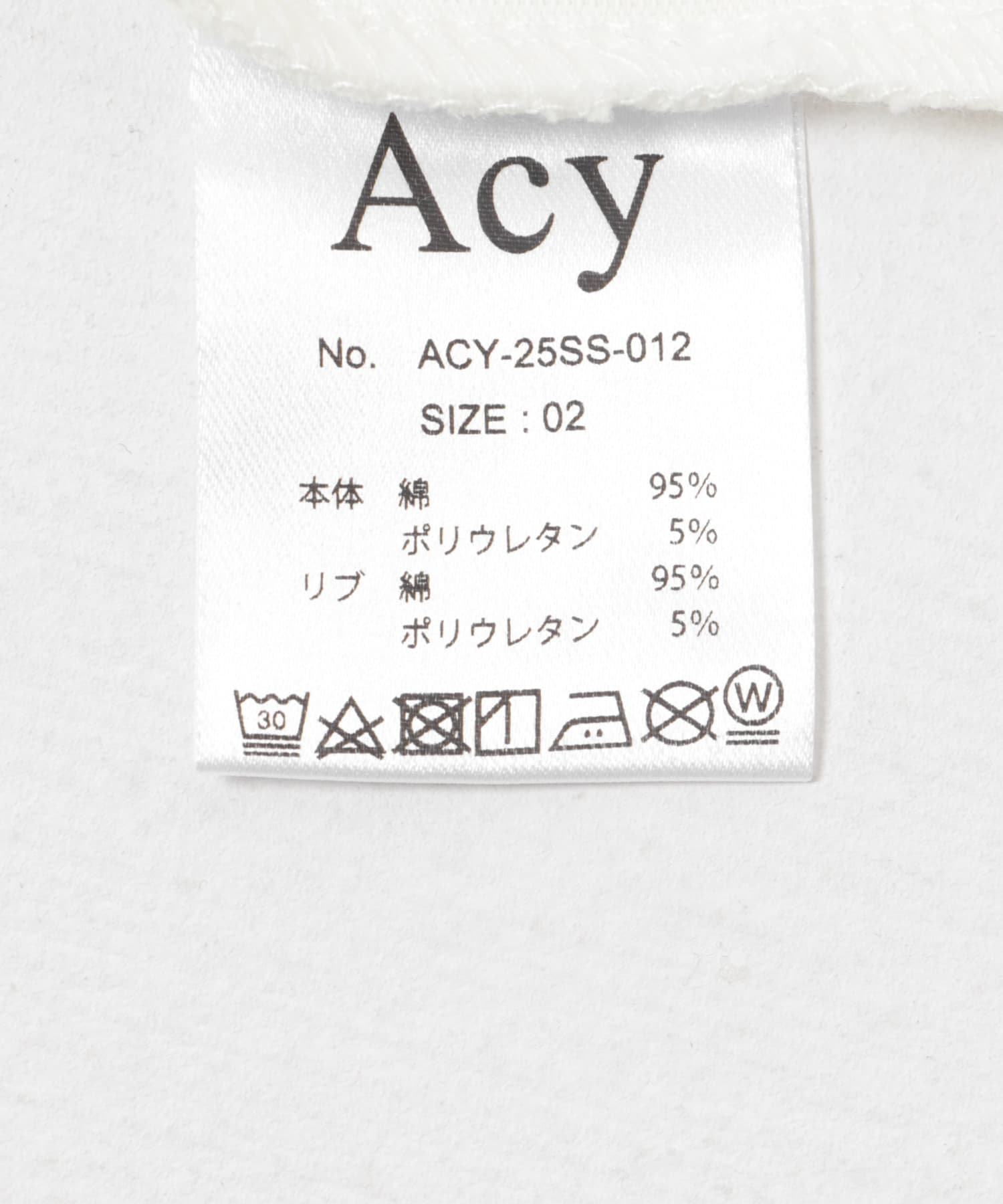 Acy　Ori TEE WHITE 3