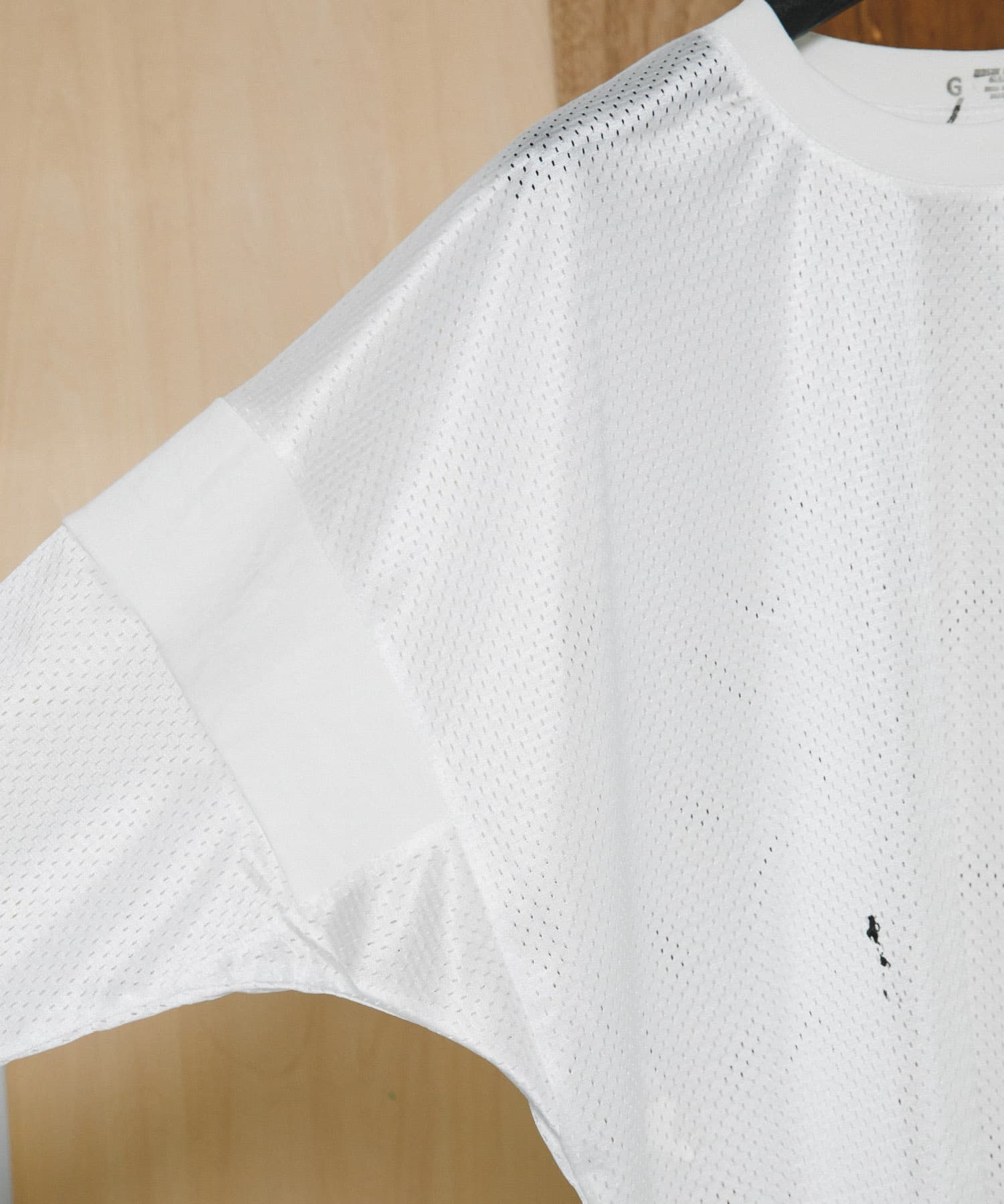 Gurank　Paint long sleeve mesh-T WHT 2