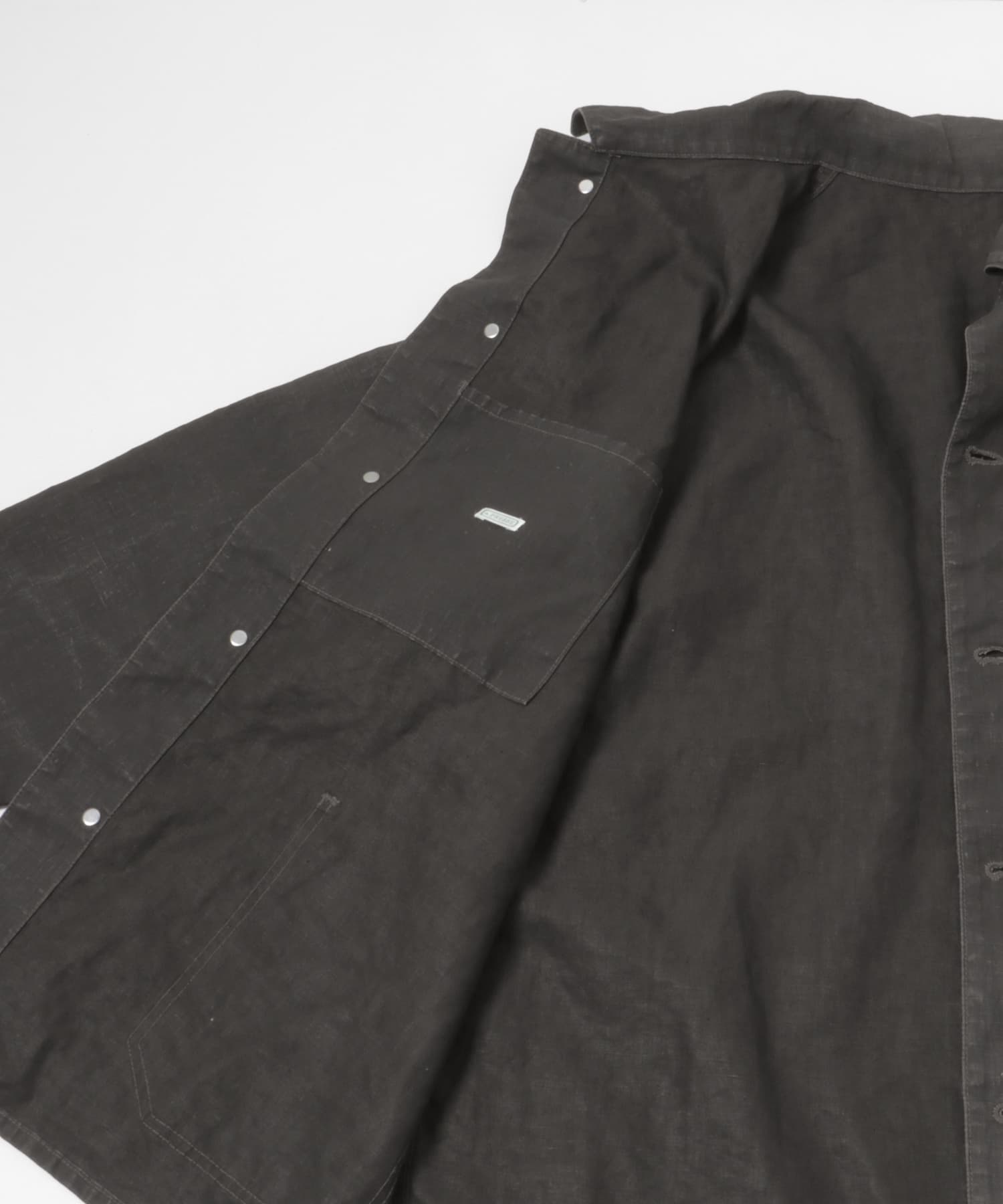 A PRESSE Vintage Black Linen Coverall(1 BLACK): アウター｜URBAN