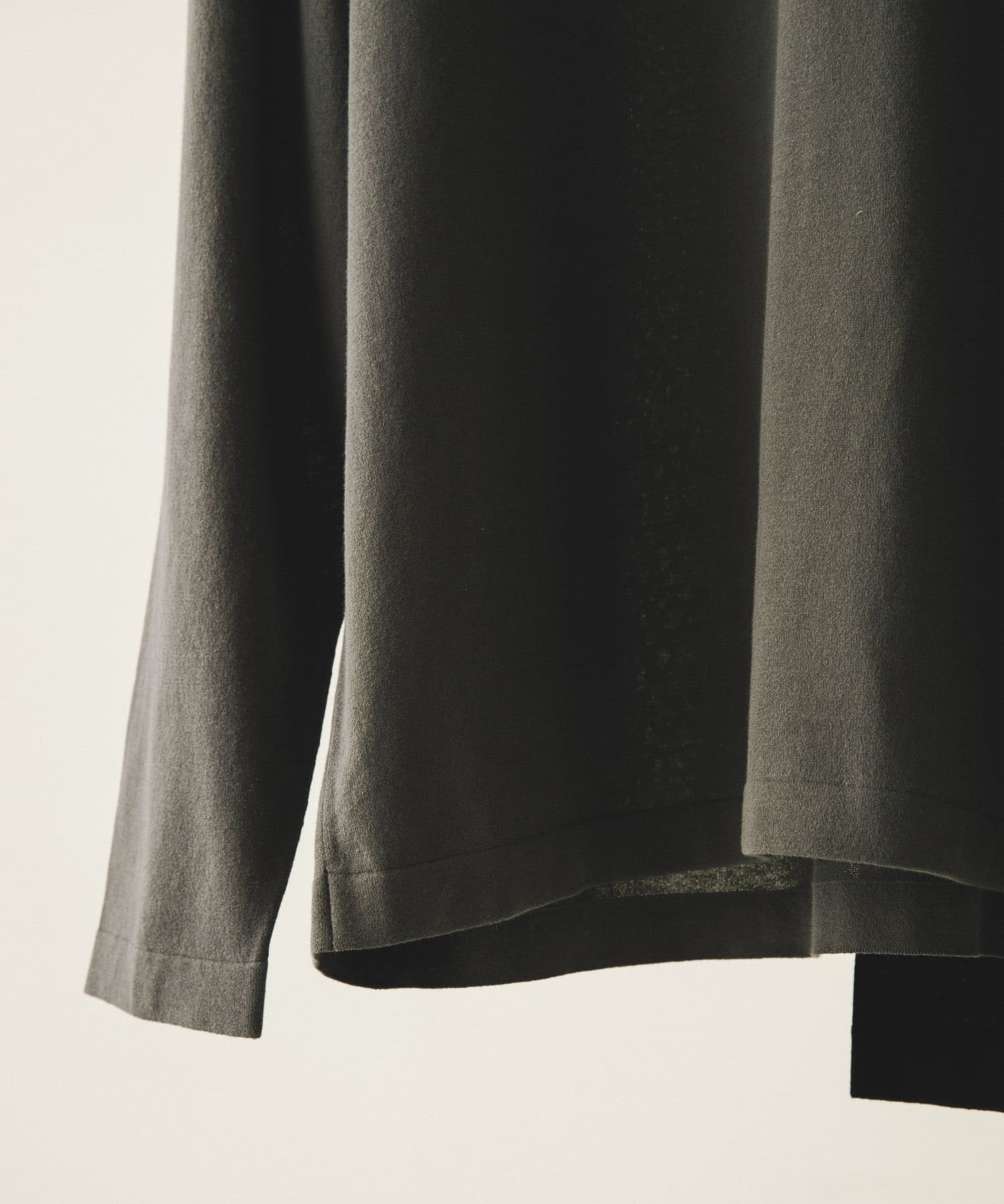 A PRESSE　High Twisted Cotton L/S  T-Shirt GRAY 2