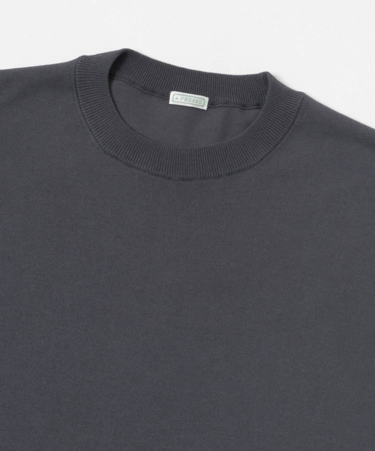 A PRESSE　High Twisted Cotton L/S  T-Shirt GRAY 2