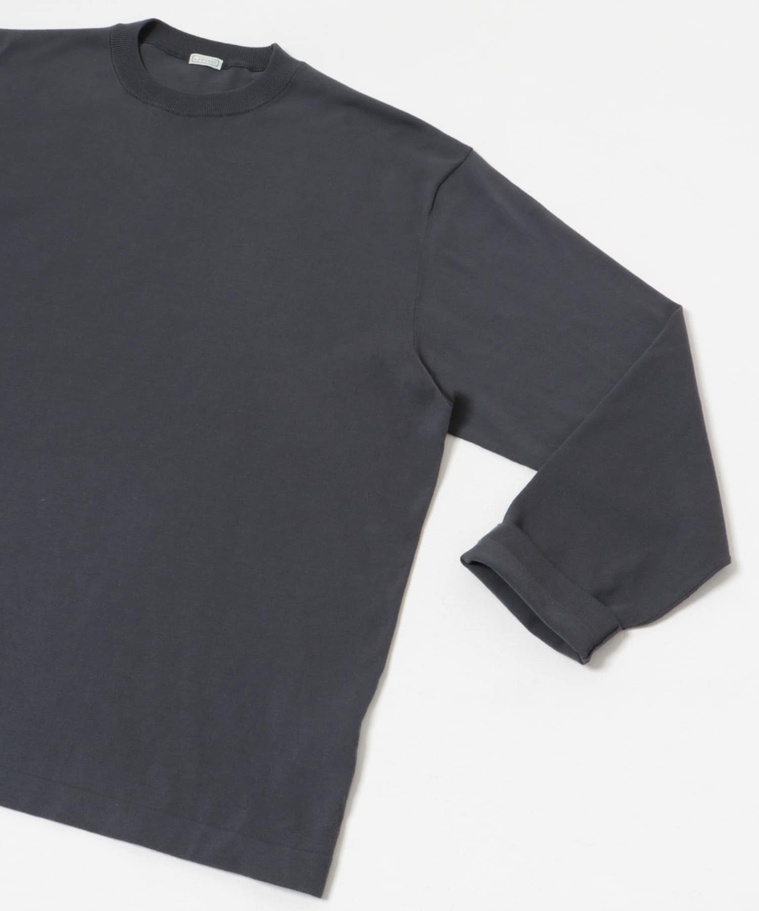 A PRESSE　High Twisted Cotton L/S  T-Shirt GRAY 2