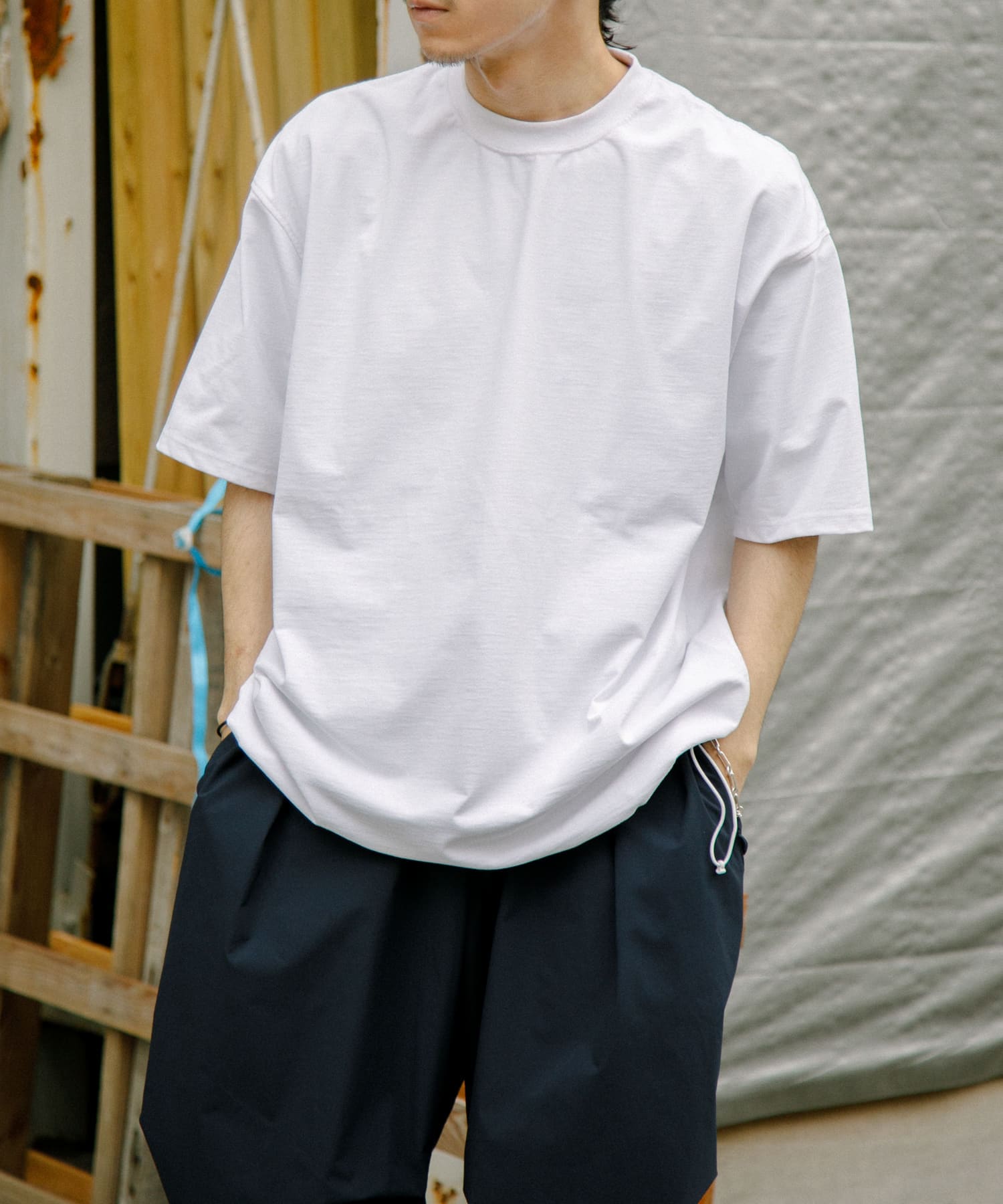 DAIWA PIER39 TECH DRAWSTRING S/S TEE(S WHITE): トップス｜URBAN
