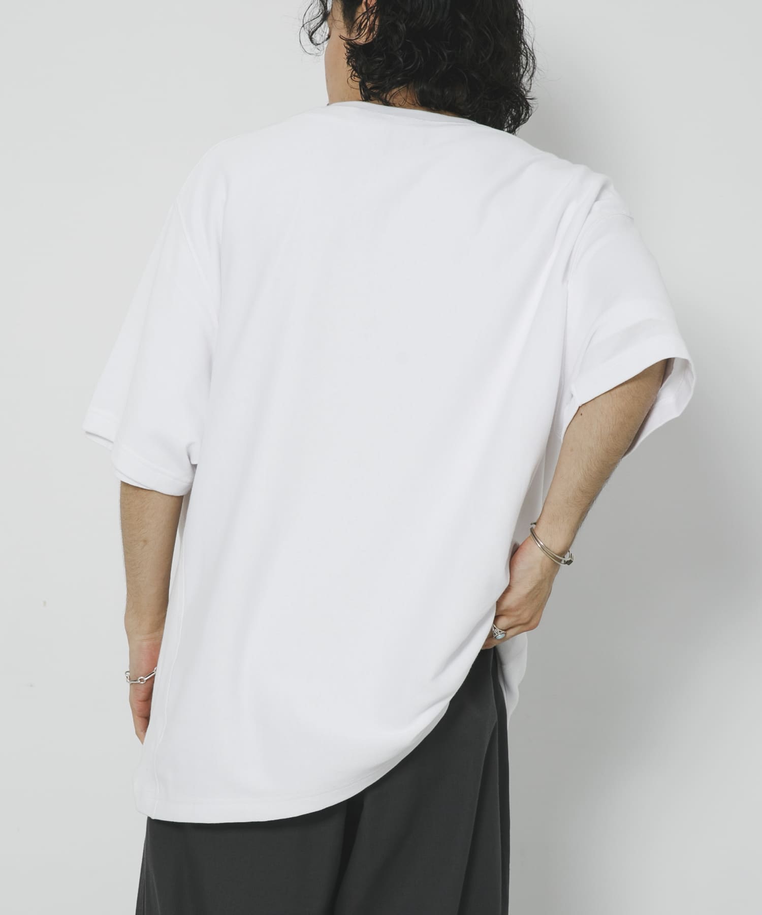 LOWERCASE×Champion　速乾ReverseWEave TEE WHITE M
