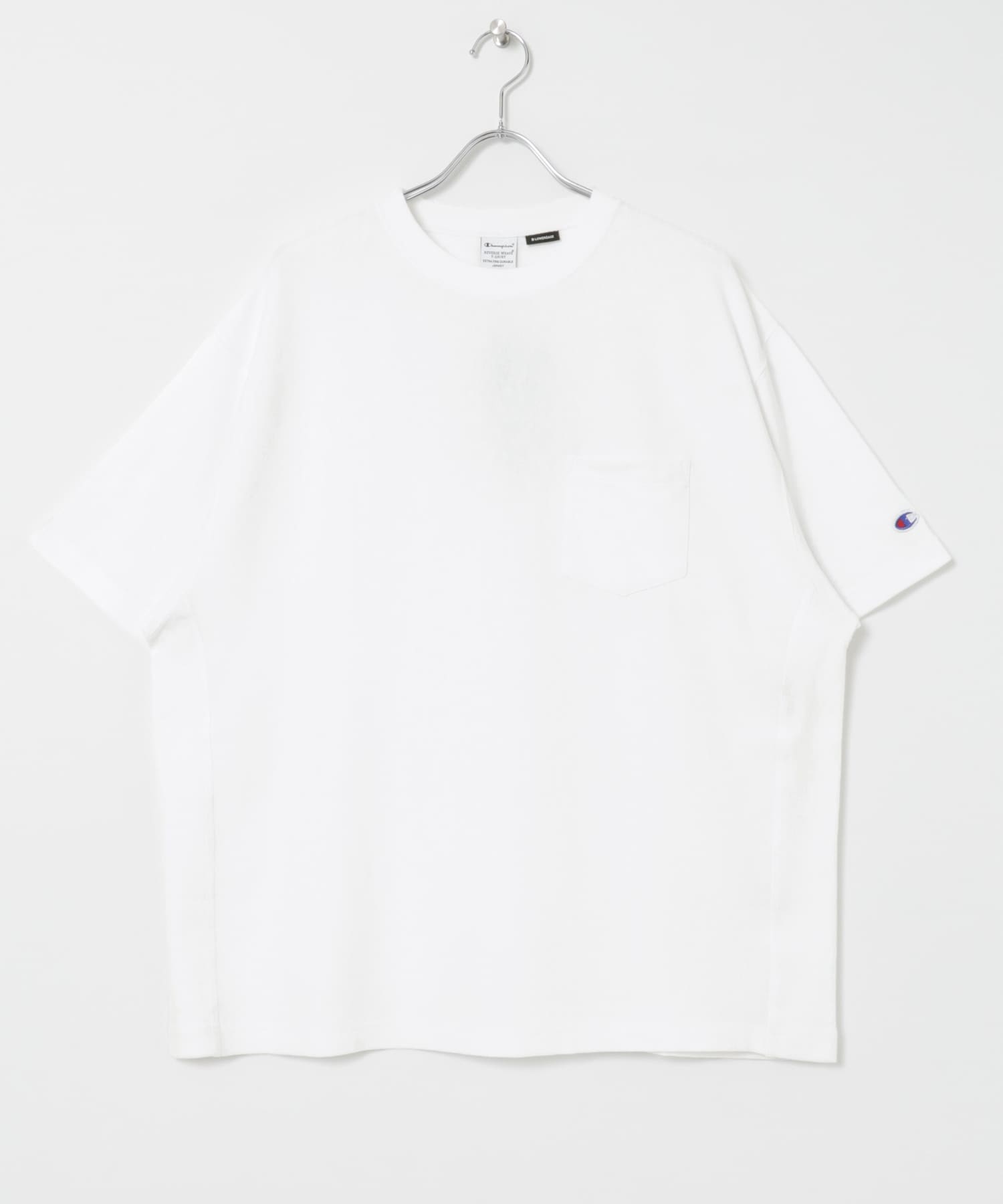 LOWERCASE×Champion　速乾ReverseWEave TEE WHITE M