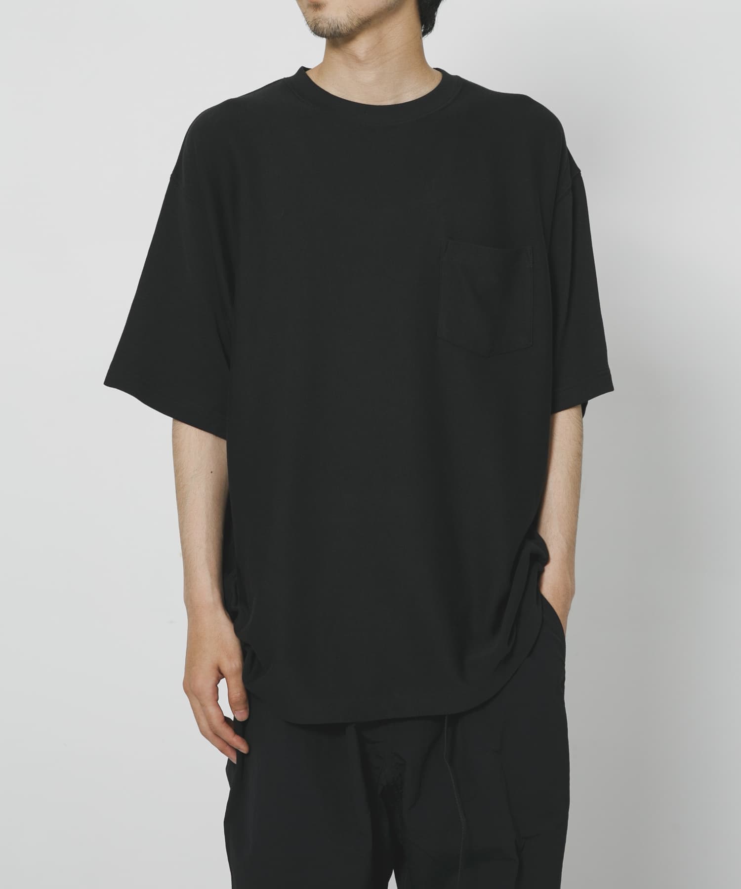 LOWERCASE×Champion　速乾ReverseWEave TEE BLACK M