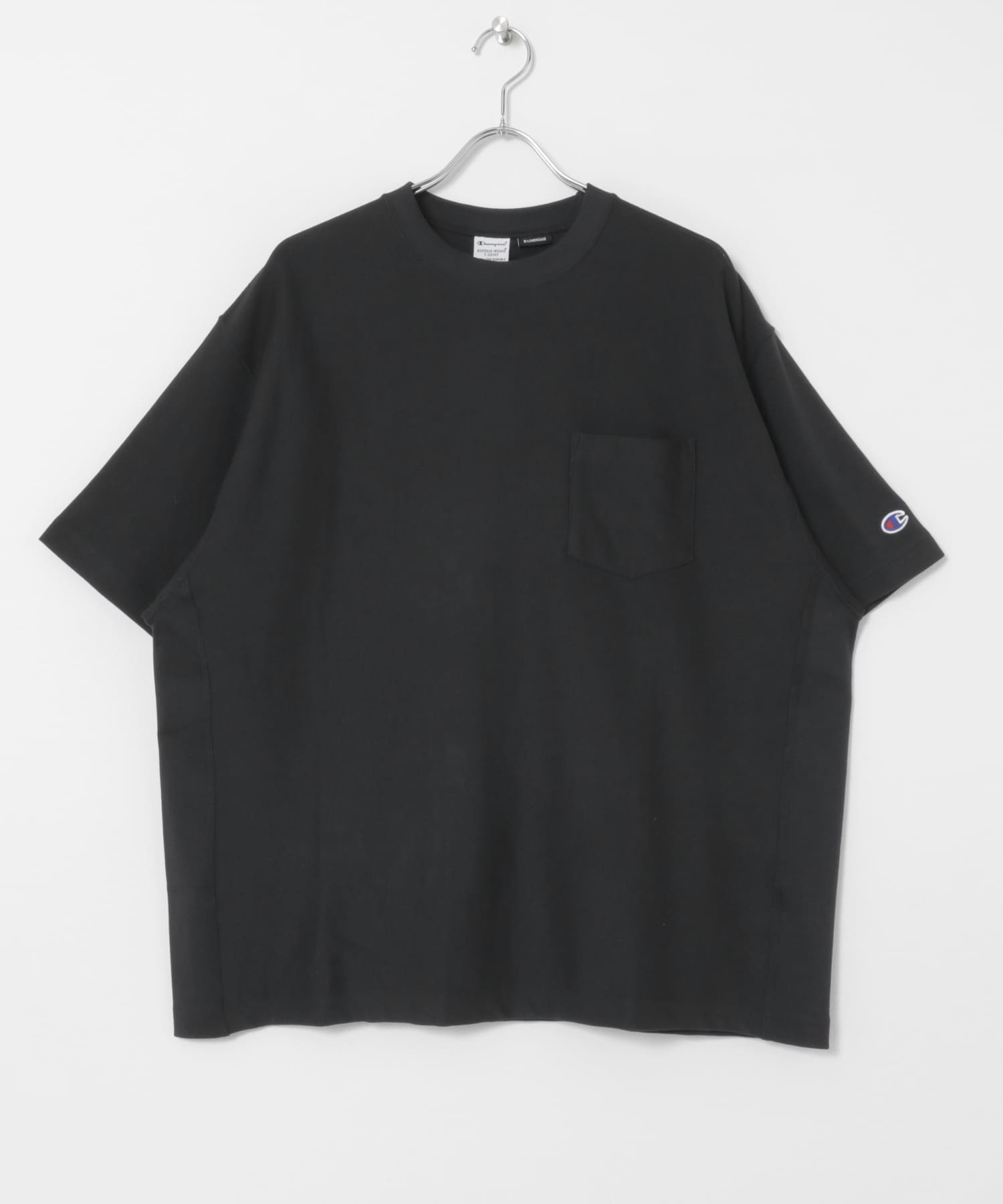LOWERCASE×Champion　速乾ReverseWEave TEE BLACK M