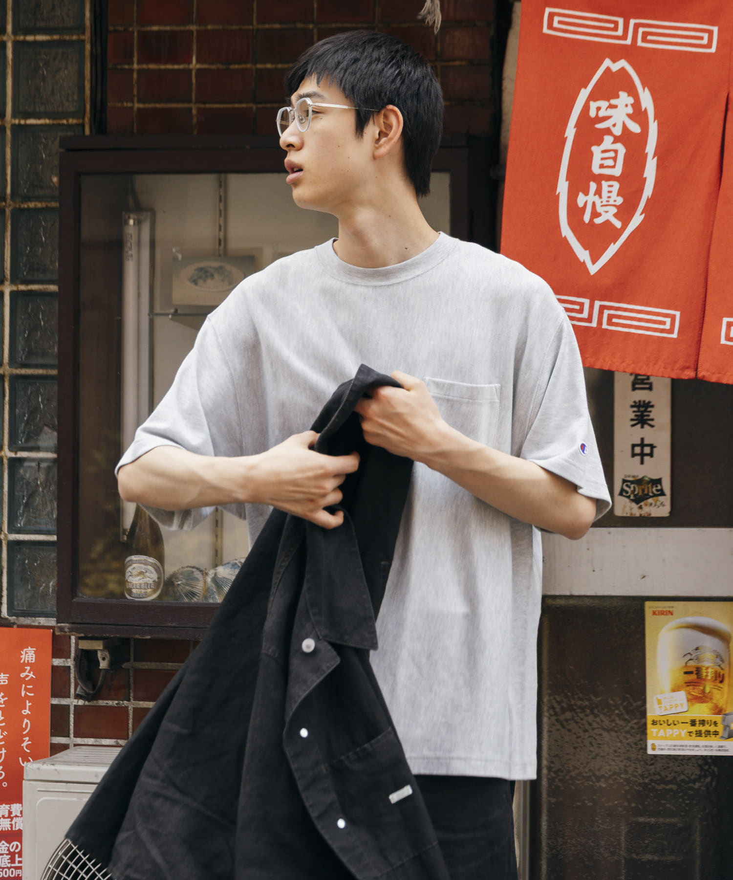 model身長：181cm 着用サイズ：L