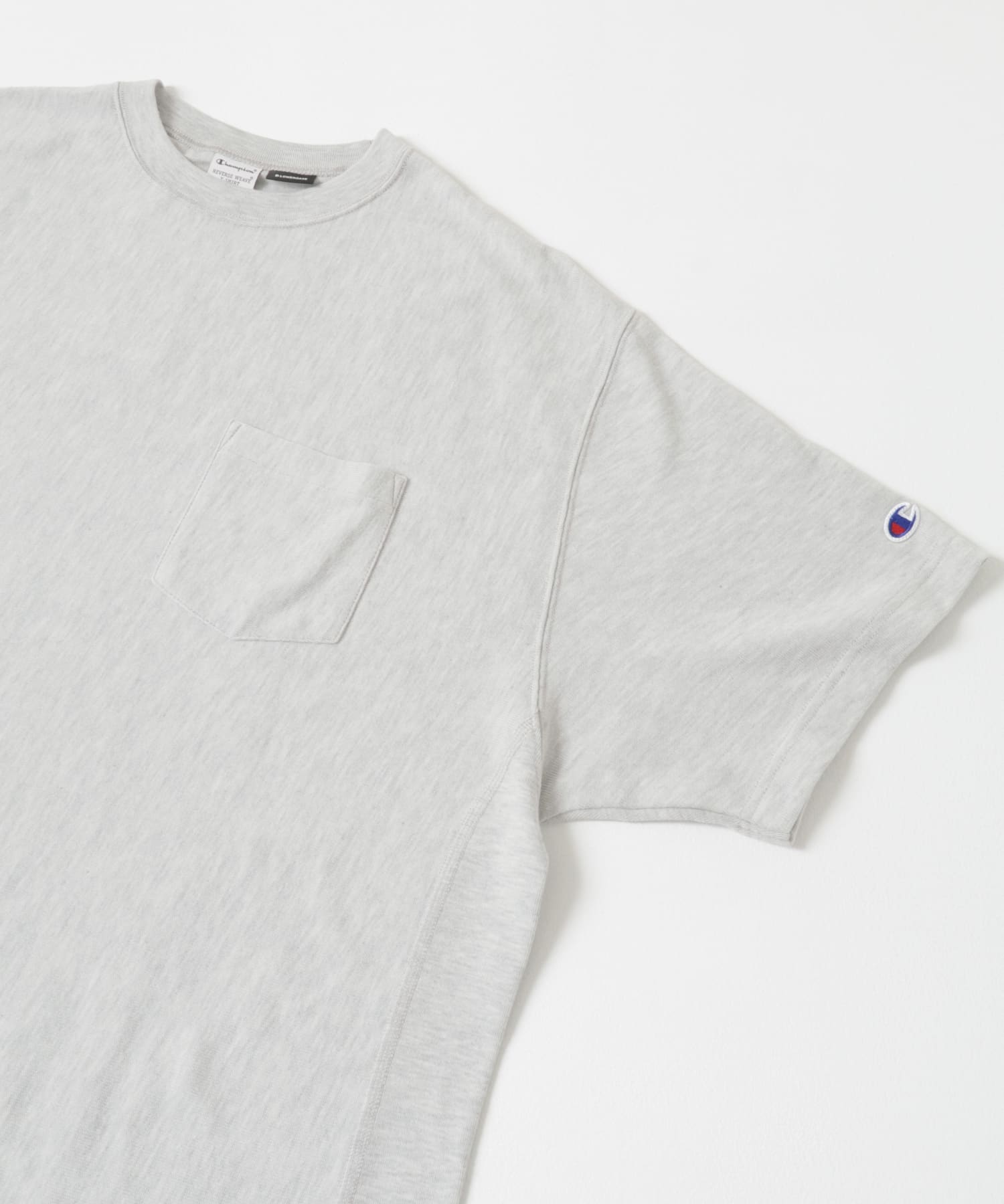 LOWERCASE×Champion　速乾ReverseWEave TEE GREY M