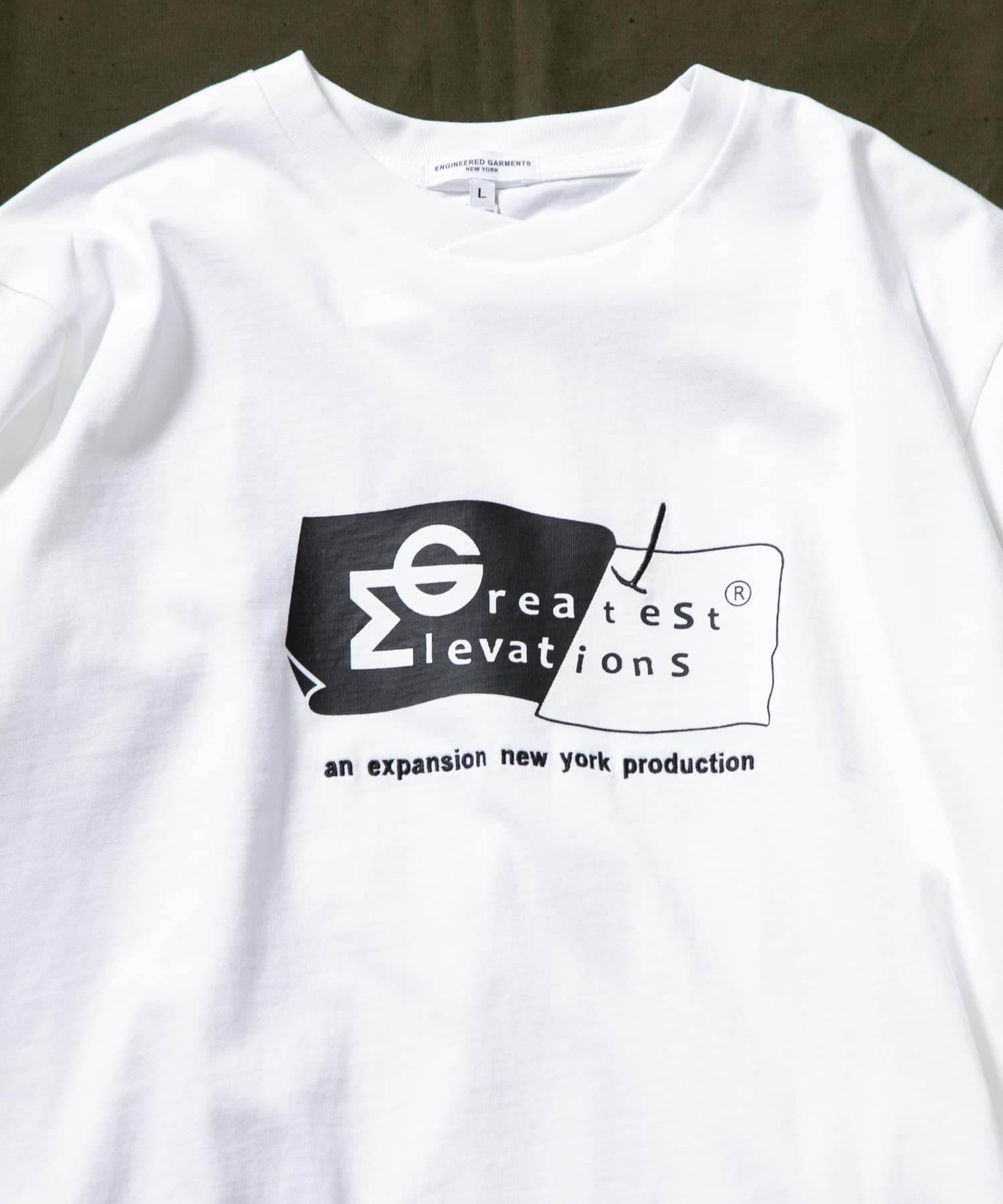 Engineered Garments　EG X EXP GREATESTELEVATIONSTEE White M