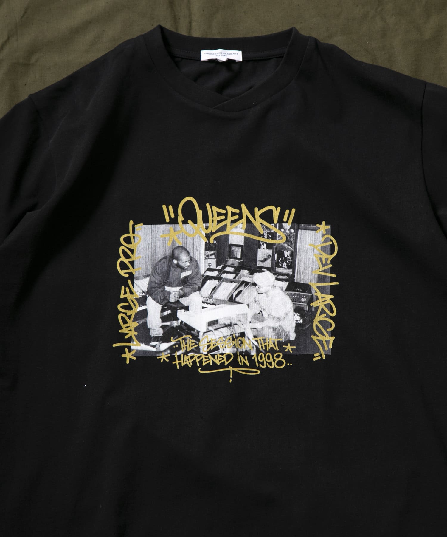 Engineered Garments　EG X EXP QUEENS 1998 TEE Black M