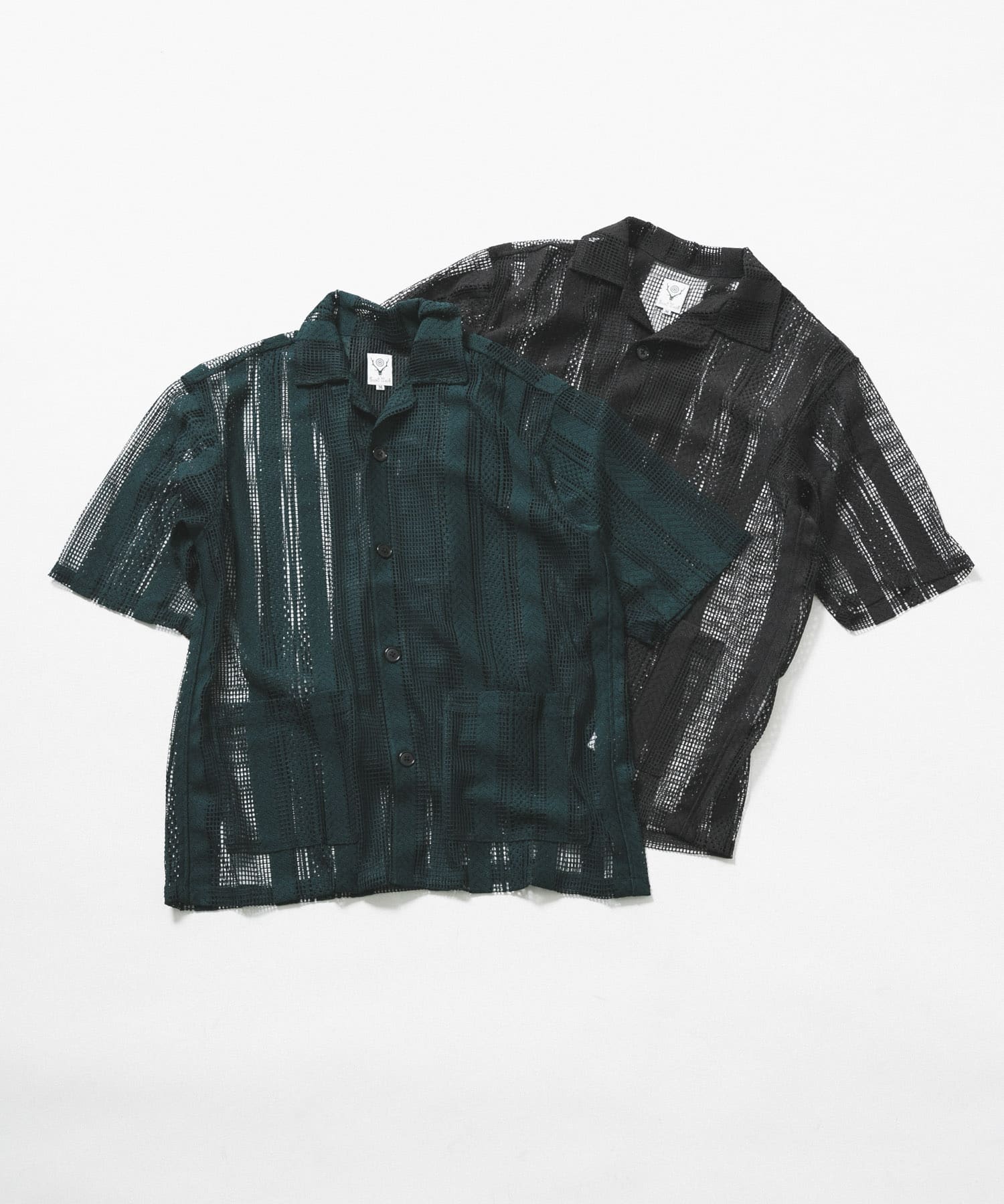 South2 West8　Cabana Shirt Green S