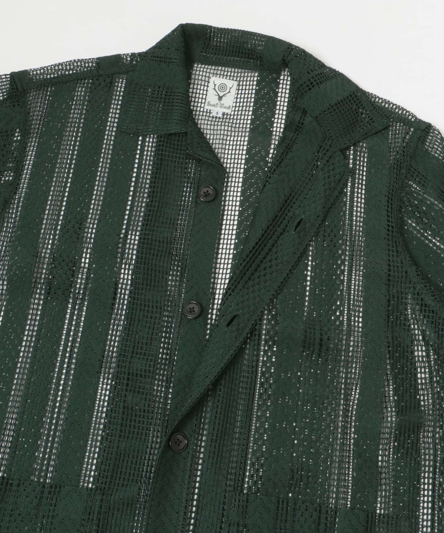 South2 West8　Cabana Shirt Green S