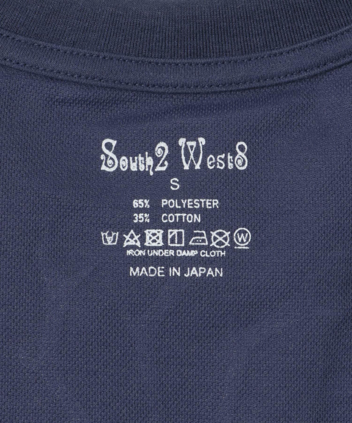 South2 West8　S/S Round Pocket Tee Navy S