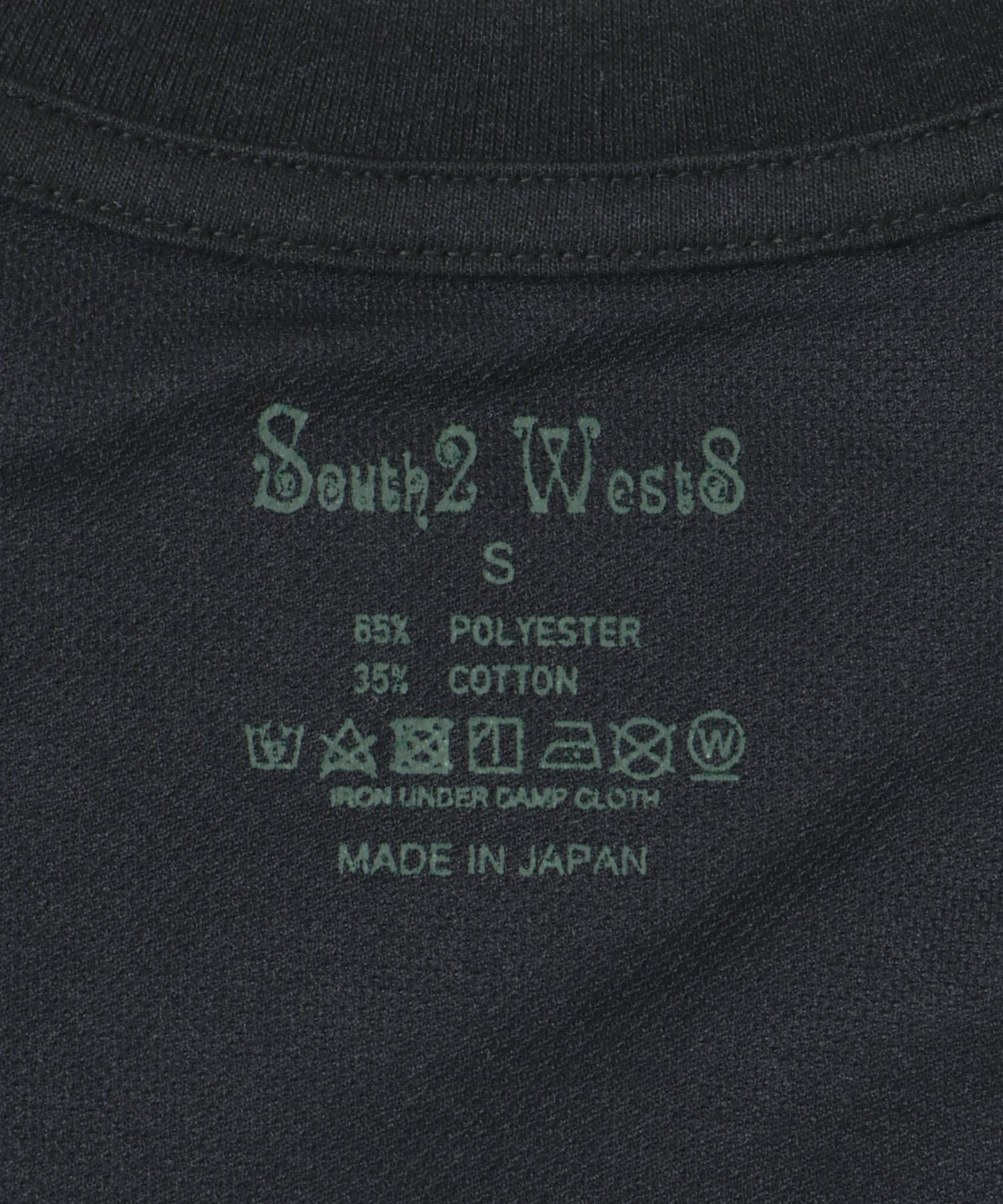South2 West8　S/S Crew Neck Tee Black S