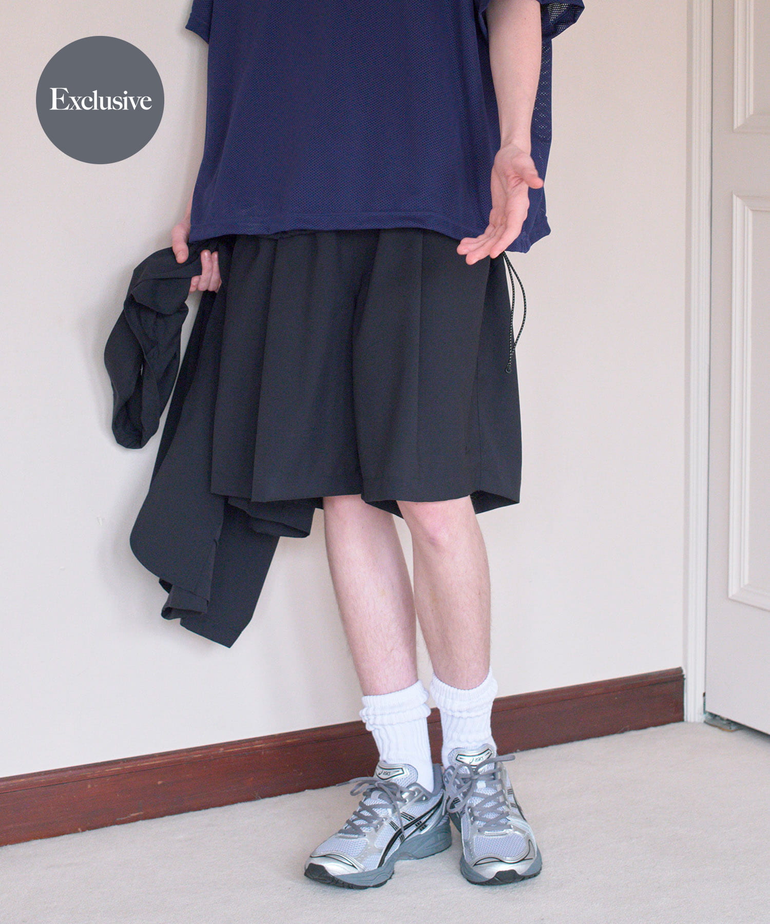『別注』SFC×URBS　BAGGY SHORTS NAVY M