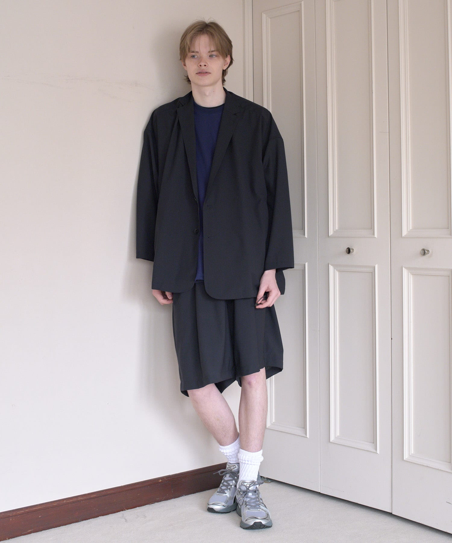 『別注』SFC×URBS　BAGGY SHORTS NAVY M