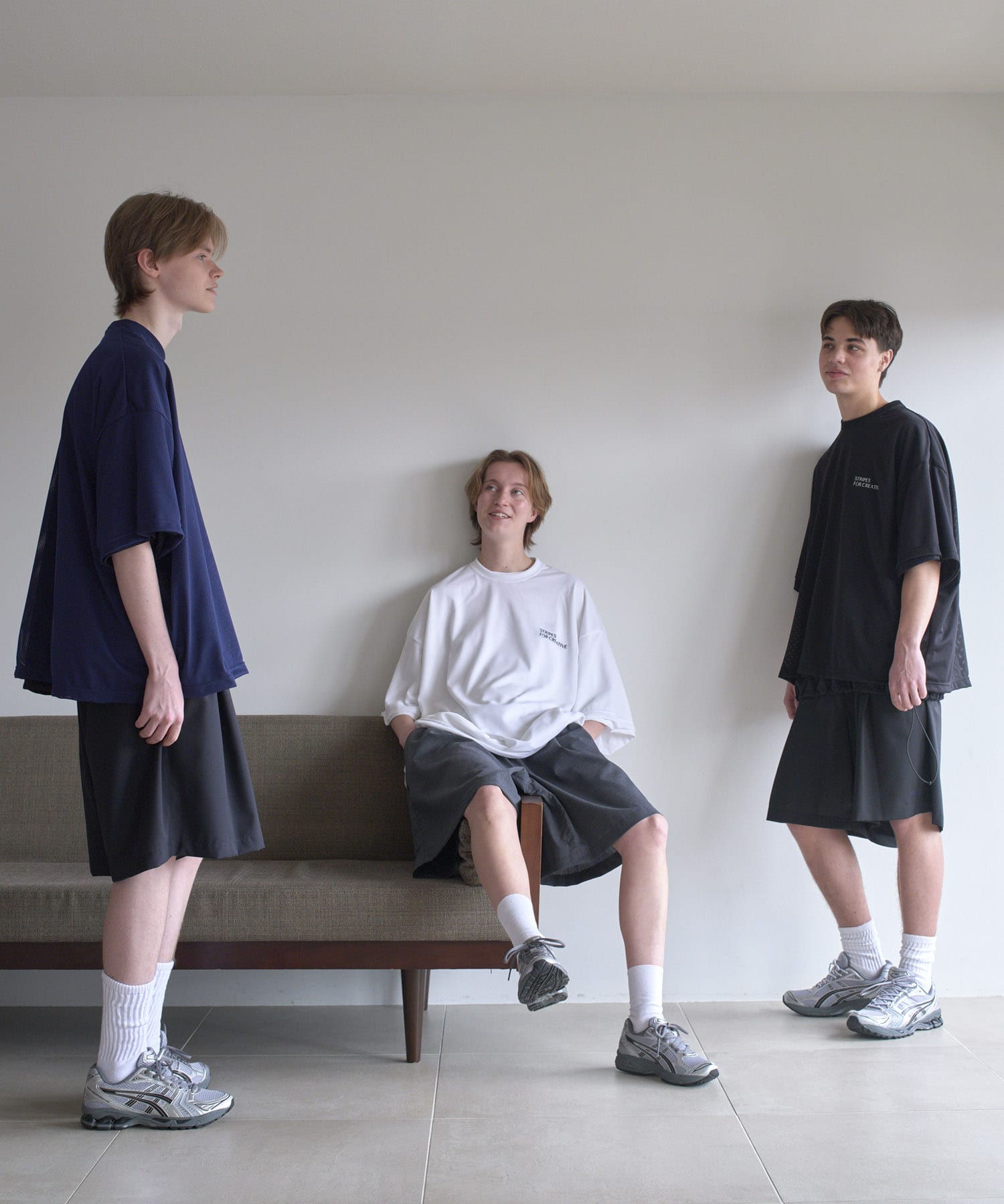 『別注』SFC×URBS　BAGGY SHORTS NAVY M