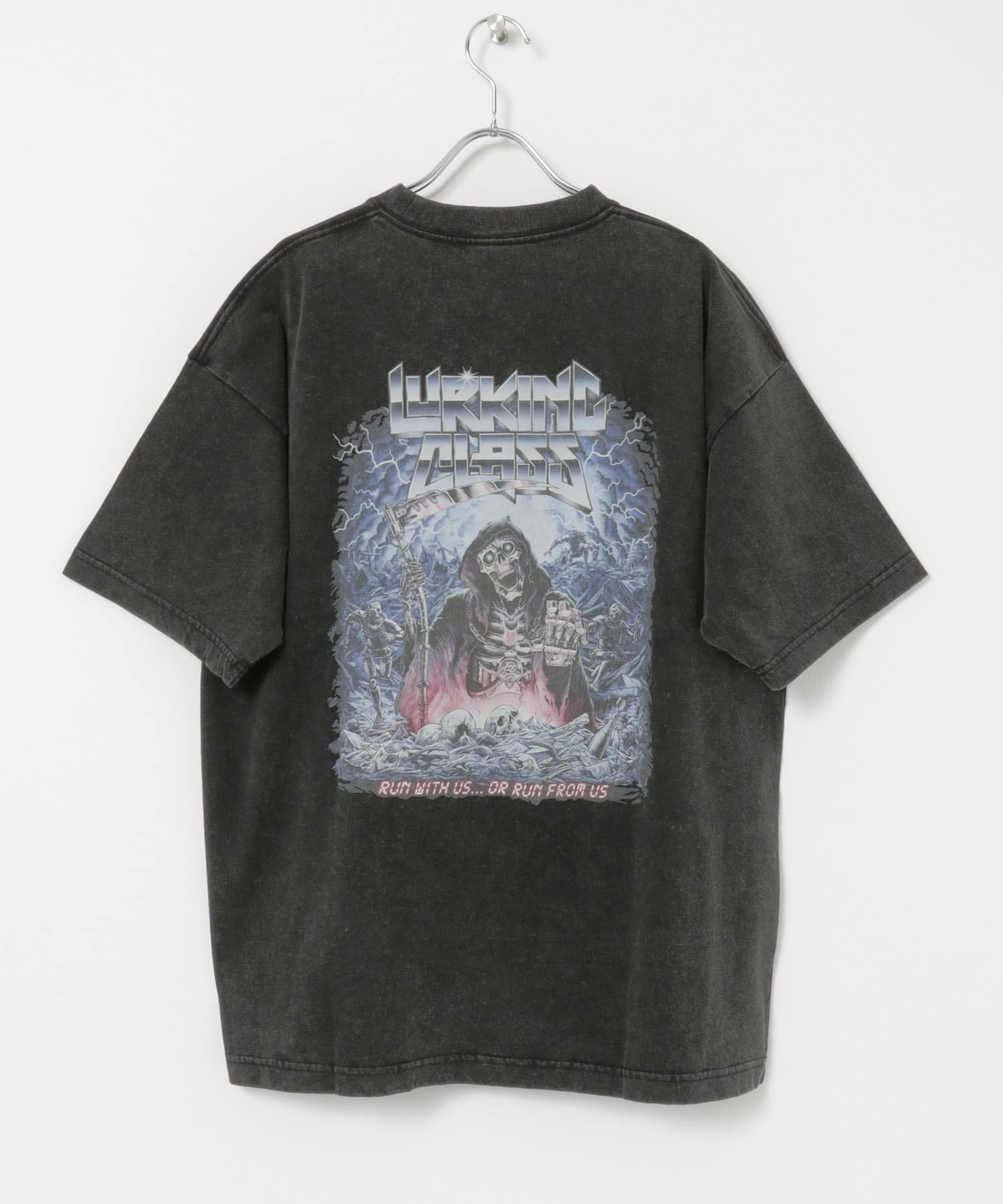 LURKING CLASS　RUN WITH US ACID S/S TEE BLACK ACID M