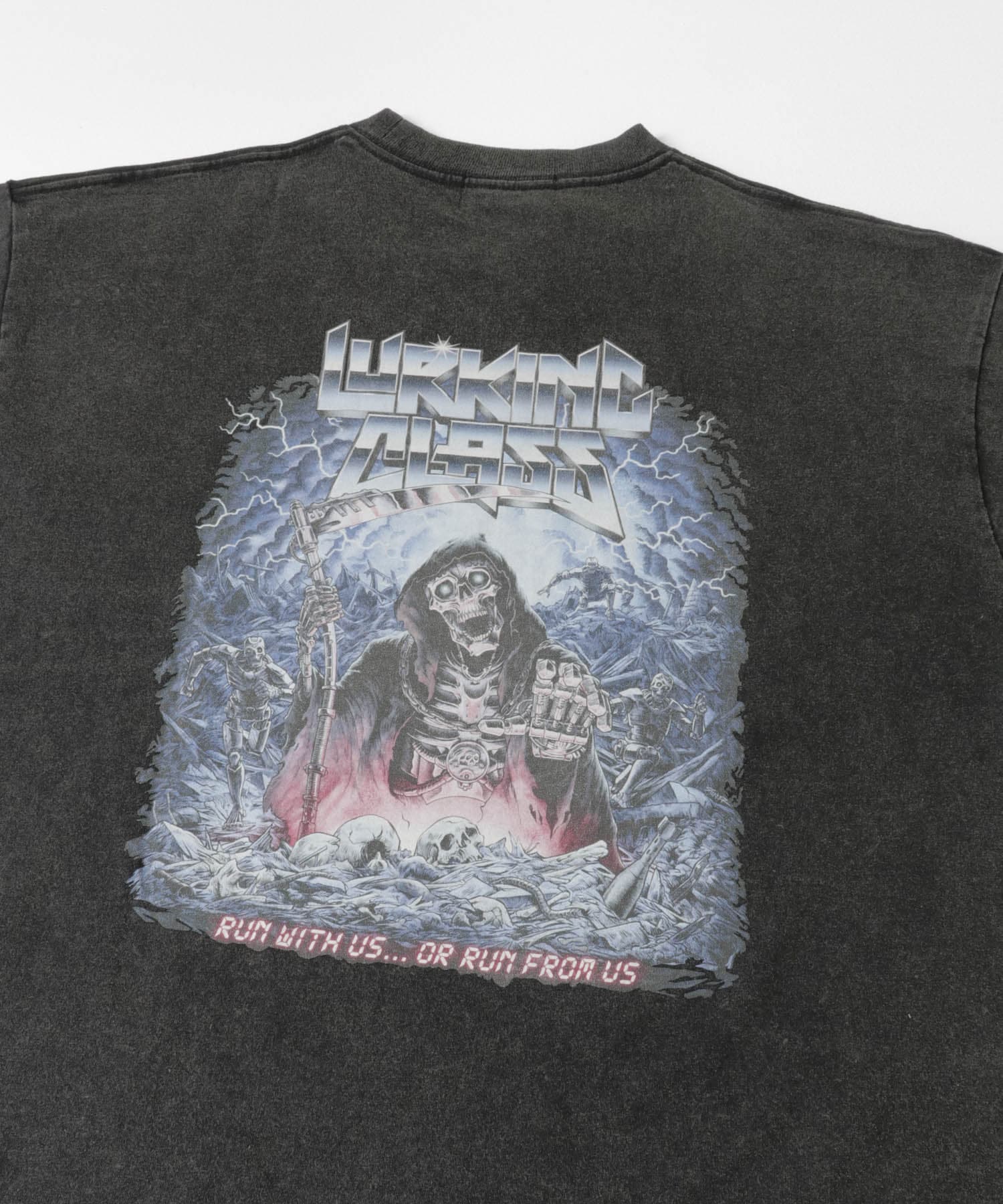 LURKING CLASS　RUN WITH US ACID S/S TEE BLACK ACID M