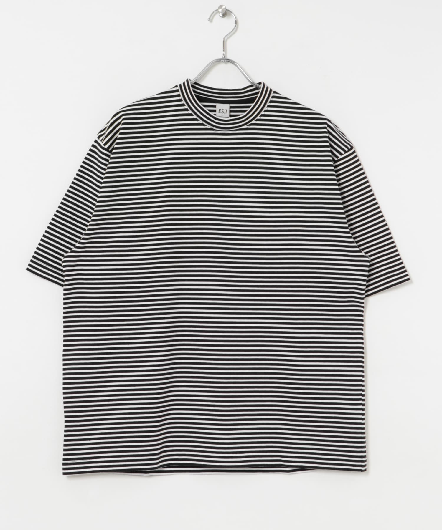 ES.1　Border SS T-Shirt Black L