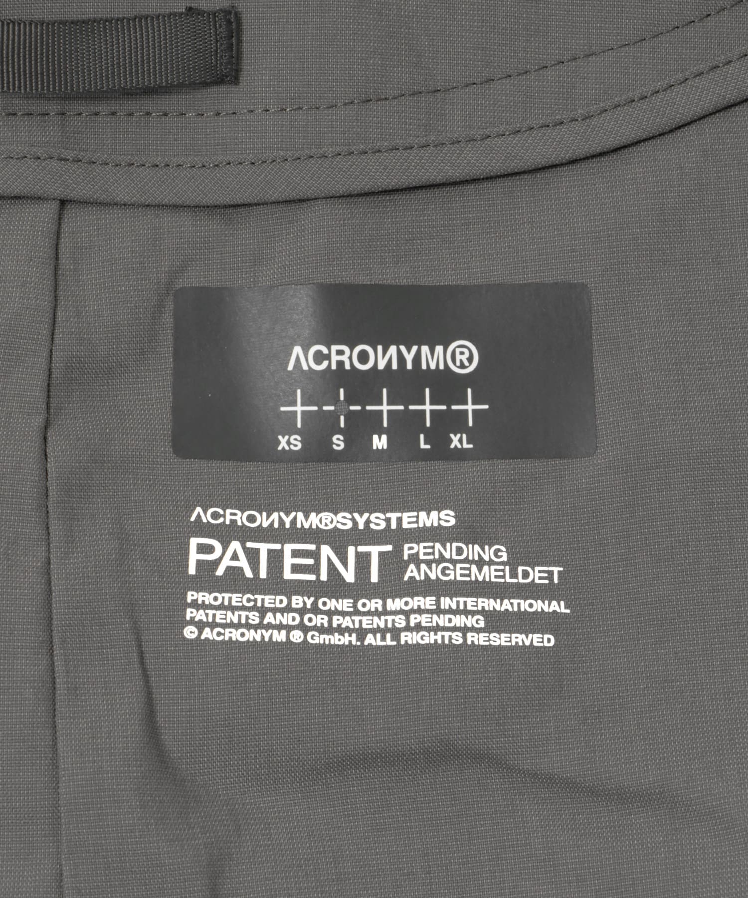ACRONYM　signature vest gray M