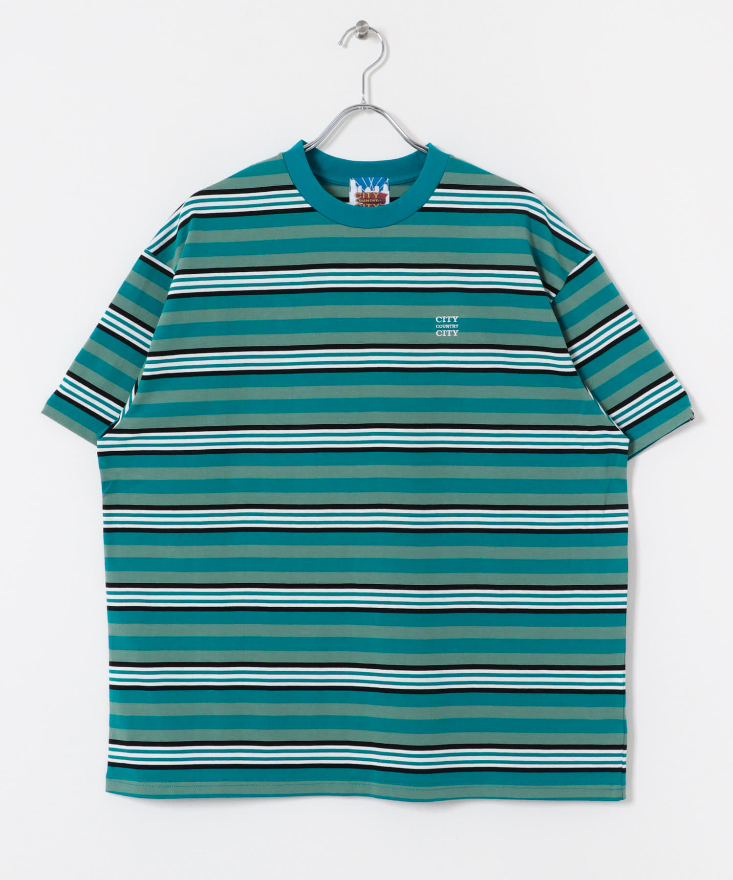 CITY COUNTRY CITY　EMB LOGO MULTIBORDER T