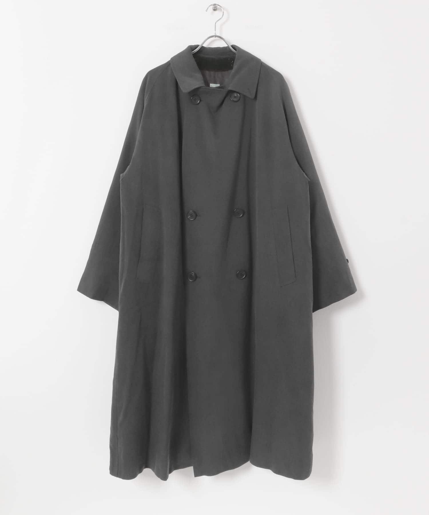 A PRESSE　Maxi Length Washed Silk Trench Coat