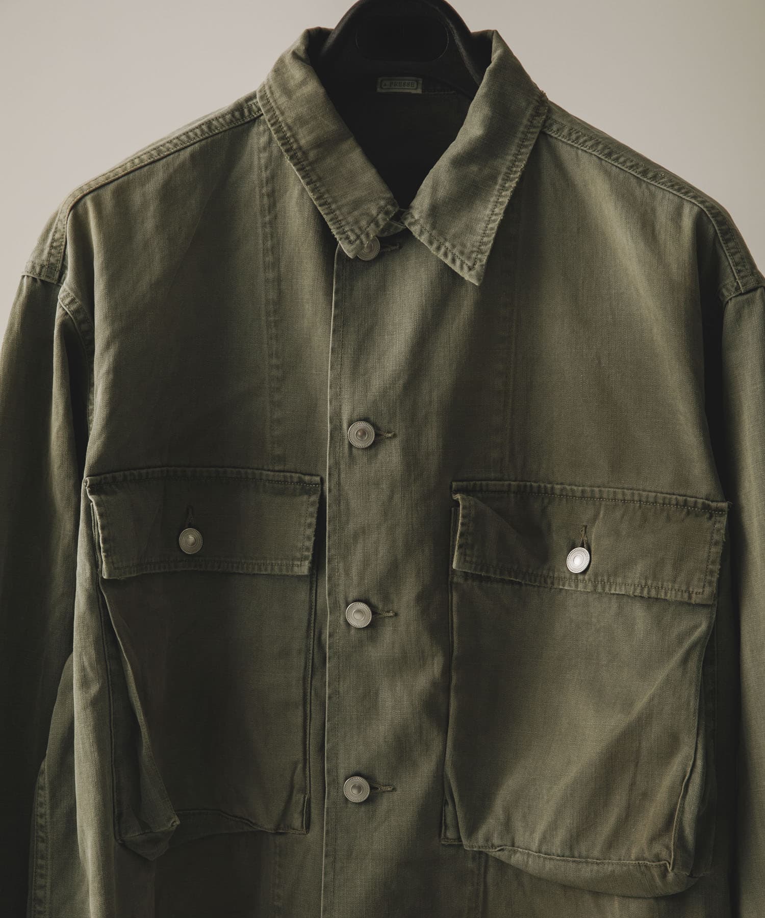 A PRESSE　Vintage WW2 US Army Utility Jacket SAGE 3