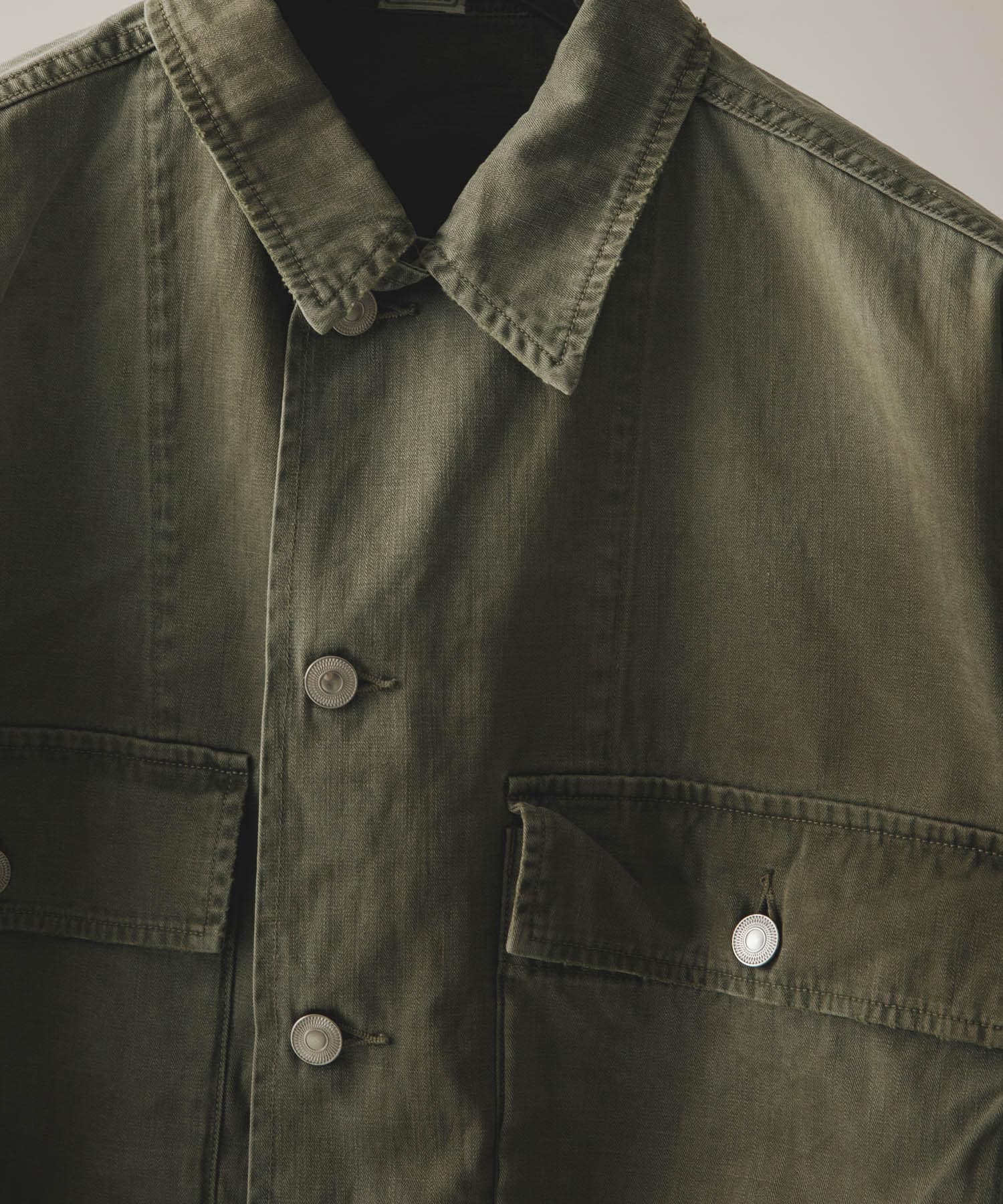A PRESSE　Vintage WW2 US Army Utility Jacket SAGE 3