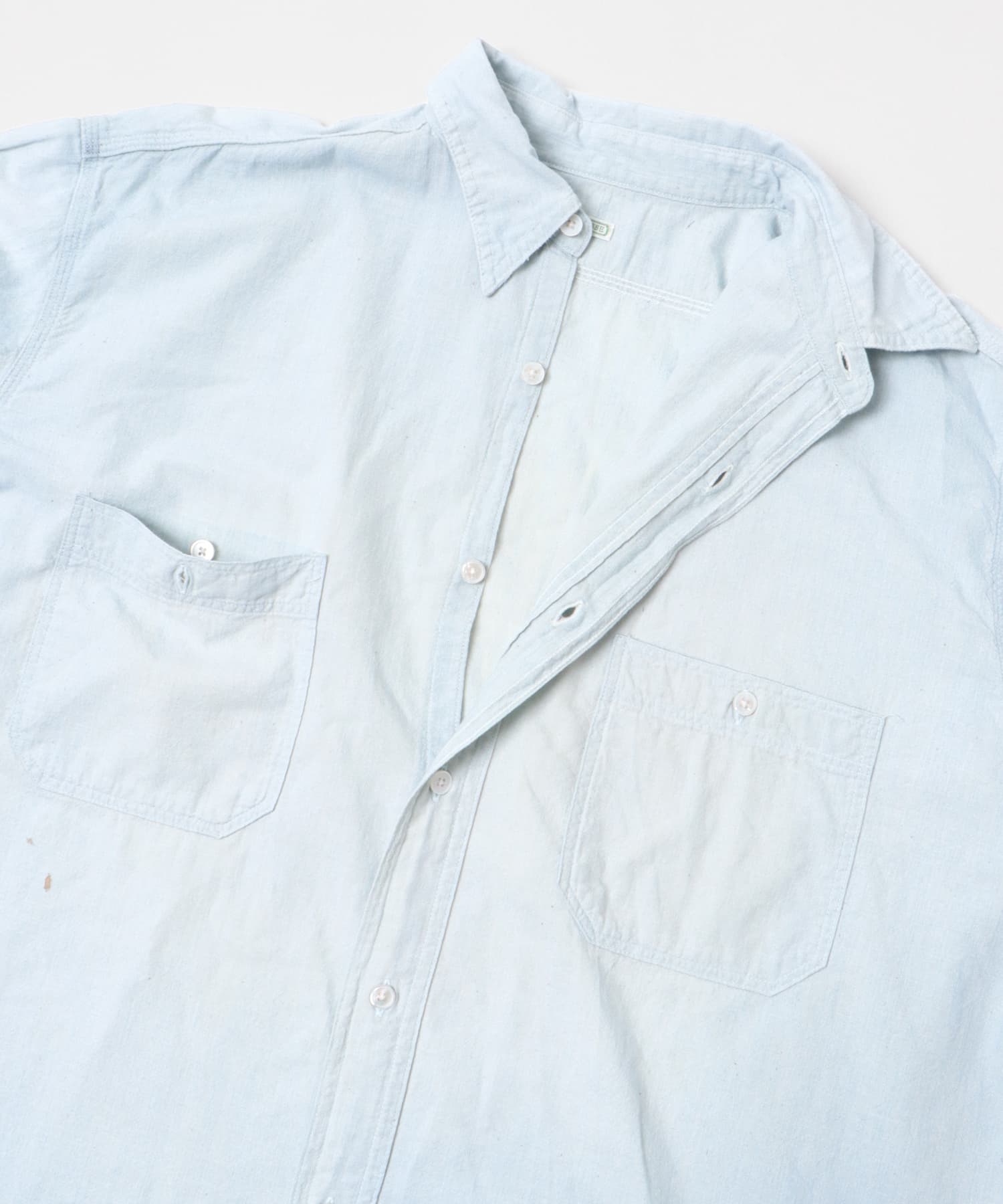 トップス Vintage Chambray Shirts 25AAP-02-04 A.PRESSE (ア プレッセ) Vintage Chambray Shirt 25AAP-02-04