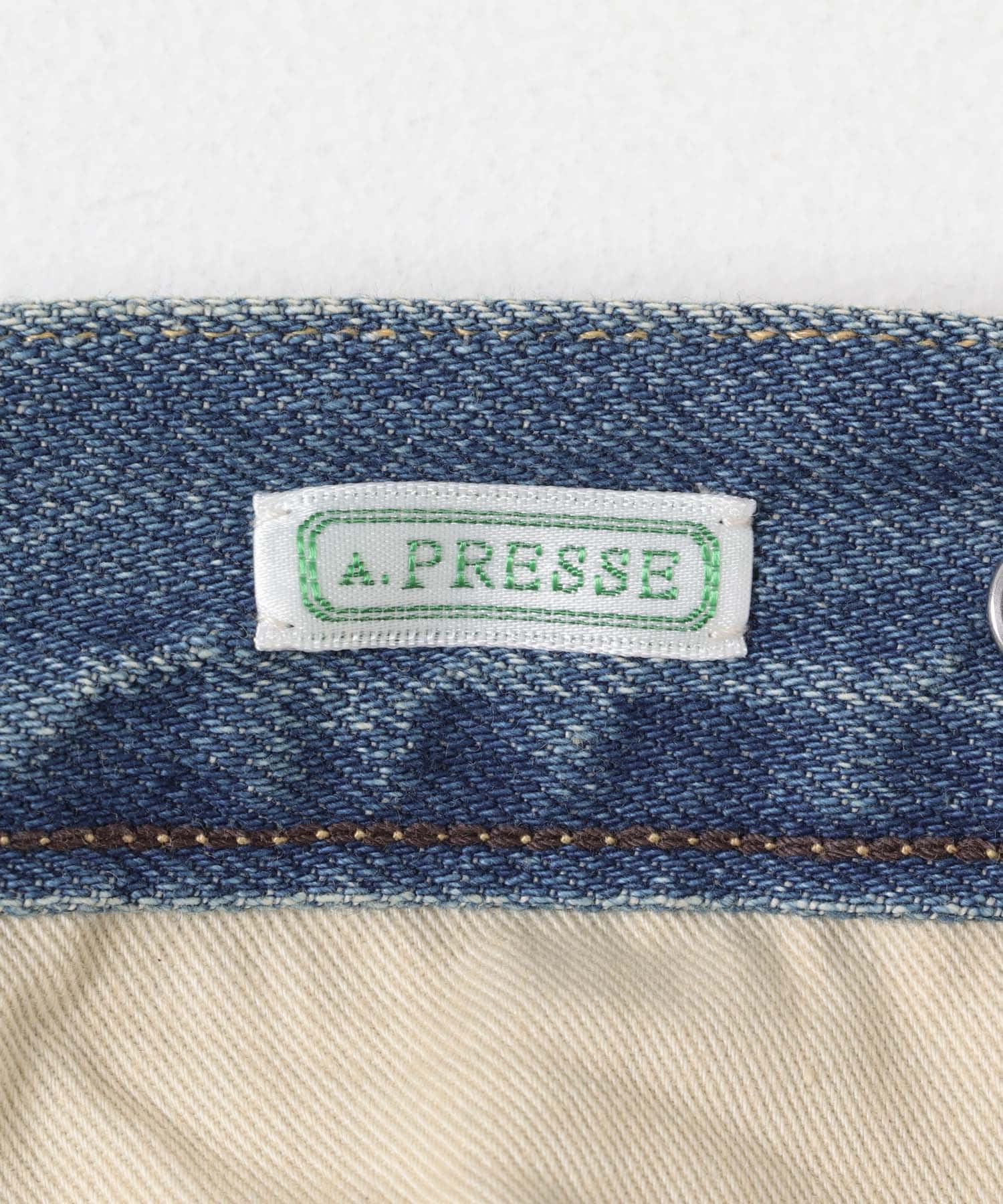 A PRESSE　No.22 Washed Wide Denim Pants INDIGO 32-30