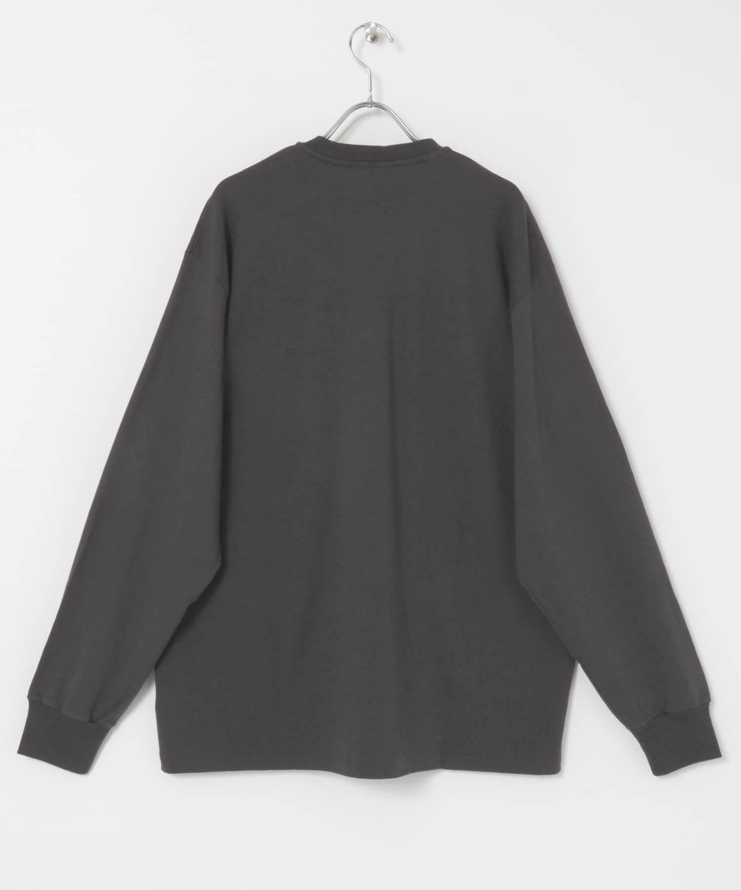 A PRESSE　Cashmere Blend L/S T-Shirt CHARCOAL 2