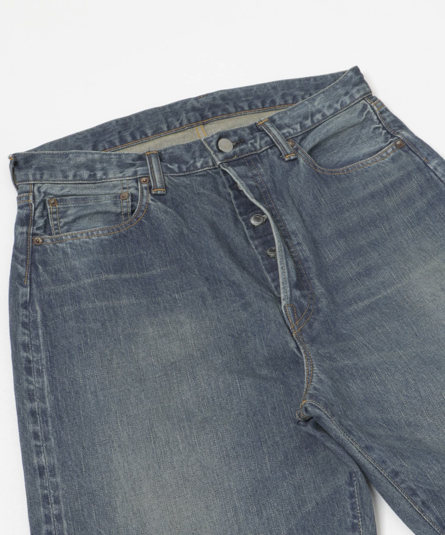 A PRESSE　Washed Denim Wide Pants INDIGO 30/28