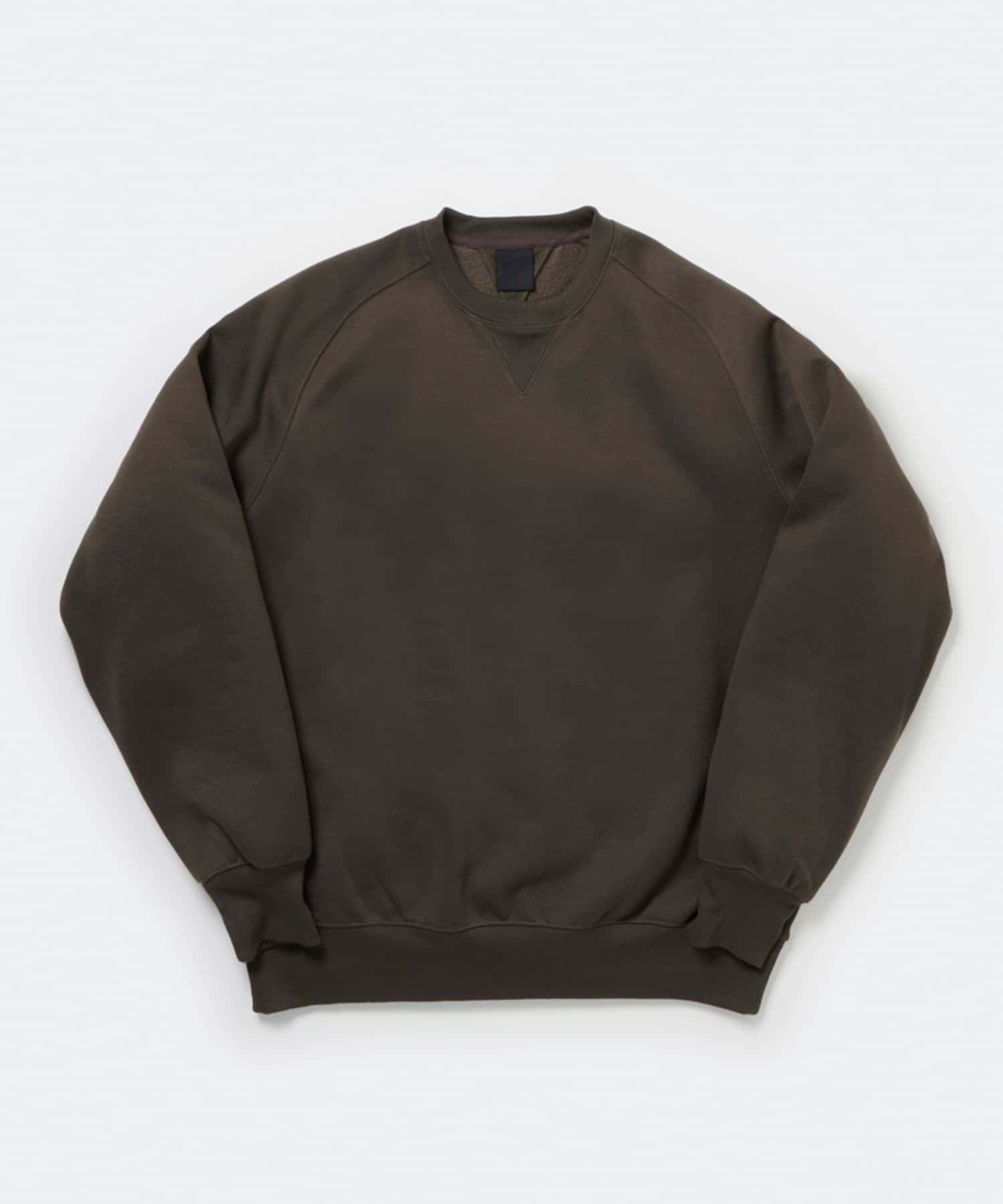DAIWA PIER39　TECH SWEAT CREW FREEDOM SLEEVE BROWNKHAKI S