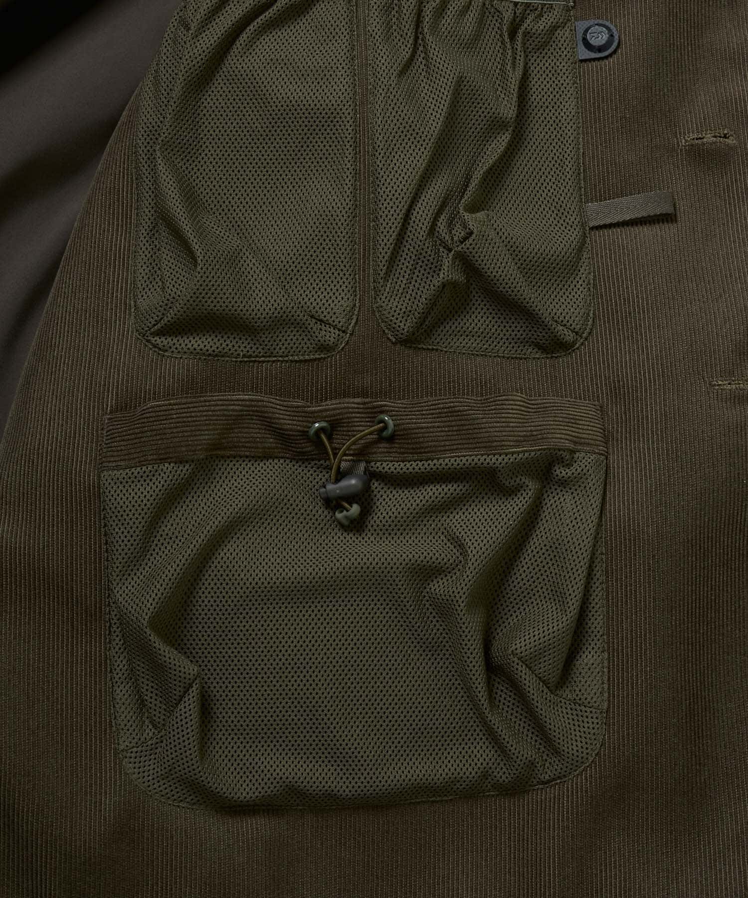 DAIWA PIER39　TECH LOOSE 2B JACKET CORDUROY BROWNKHAKI L